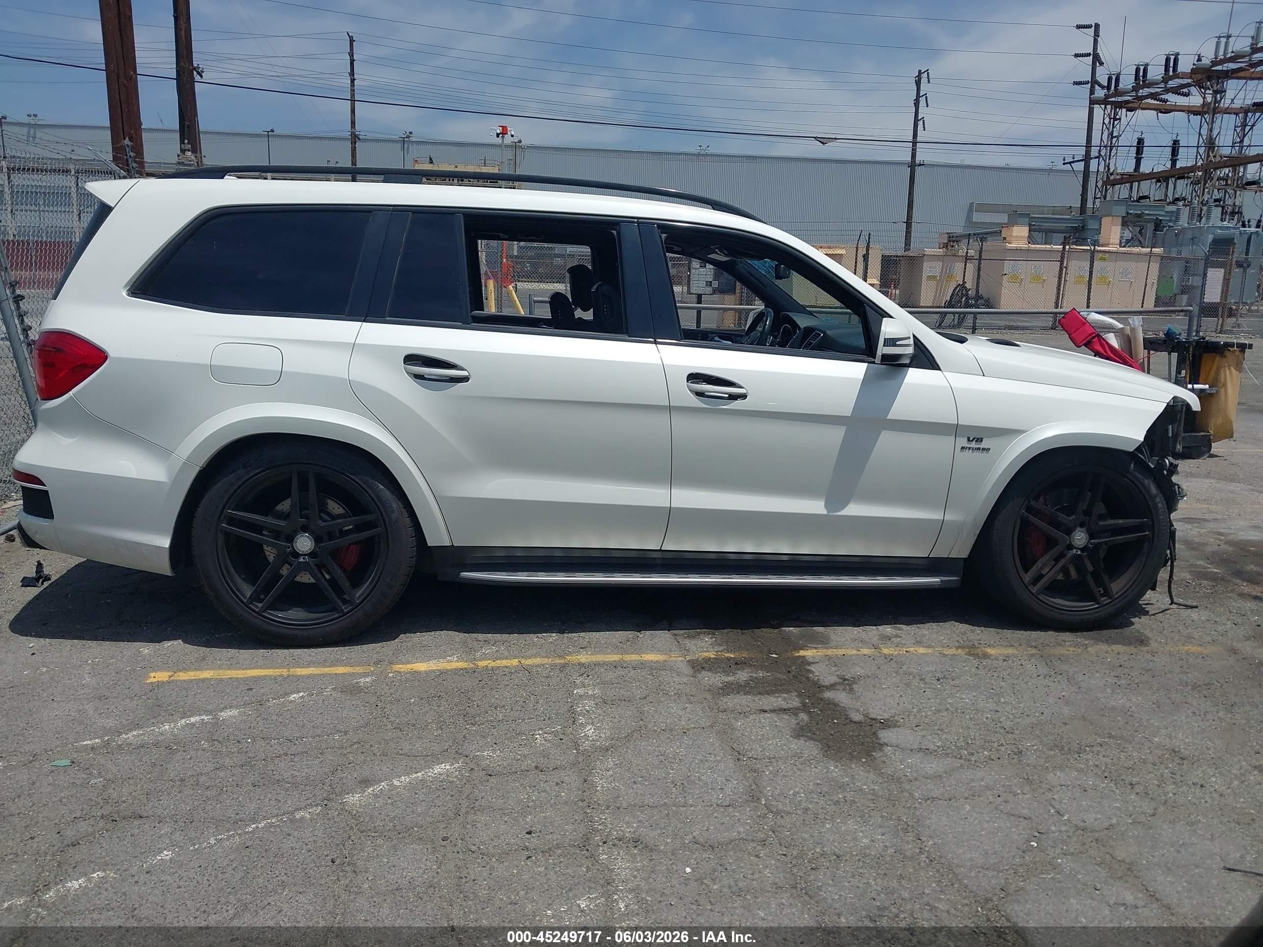 2014 Mercedes-benz Gl 63 Amg 4matic White vin: 4JGDF7EE1EA412079