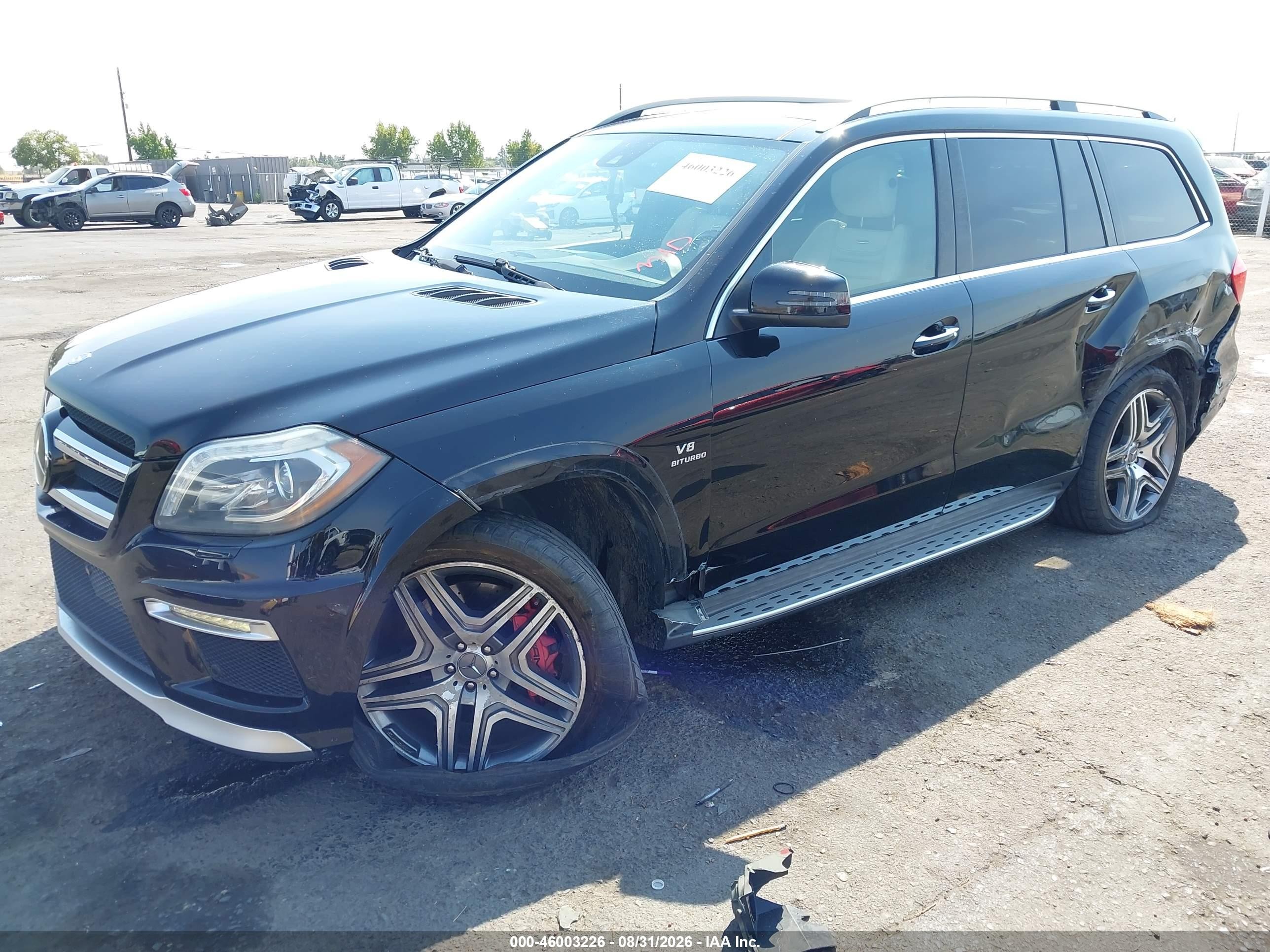 2014 Mercedes-benz Gl 63 Amg 4matic Black vin: 4JGDF7EE9EA303871
