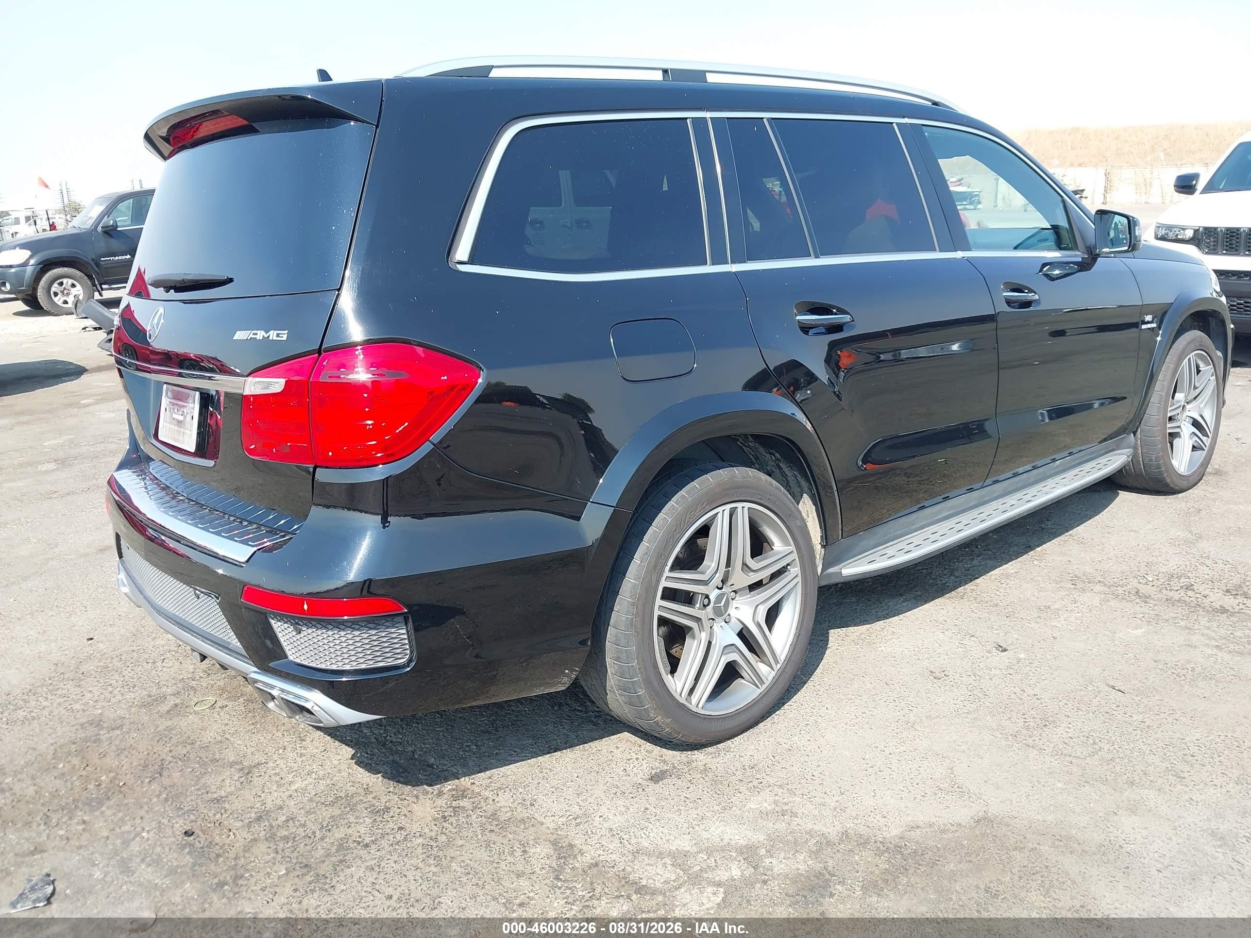 2014 Mercedes-benz Gl 63 Amg 4matic Black vin: 4JGDF7EE9EA303871