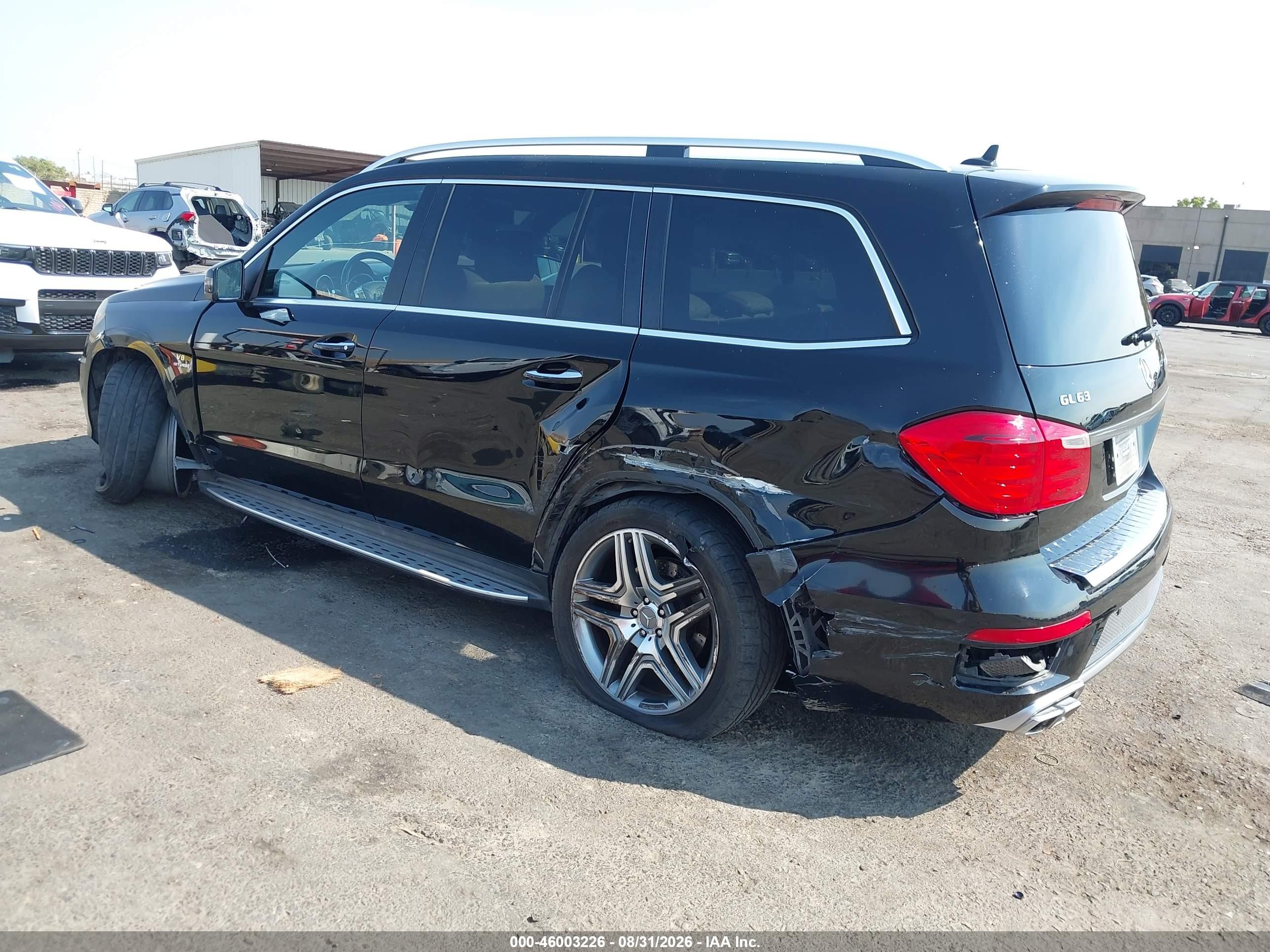 2014 Mercedes-benz Gl 63 Amg 4matic Black vin: 4JGDF7EE9EA303871