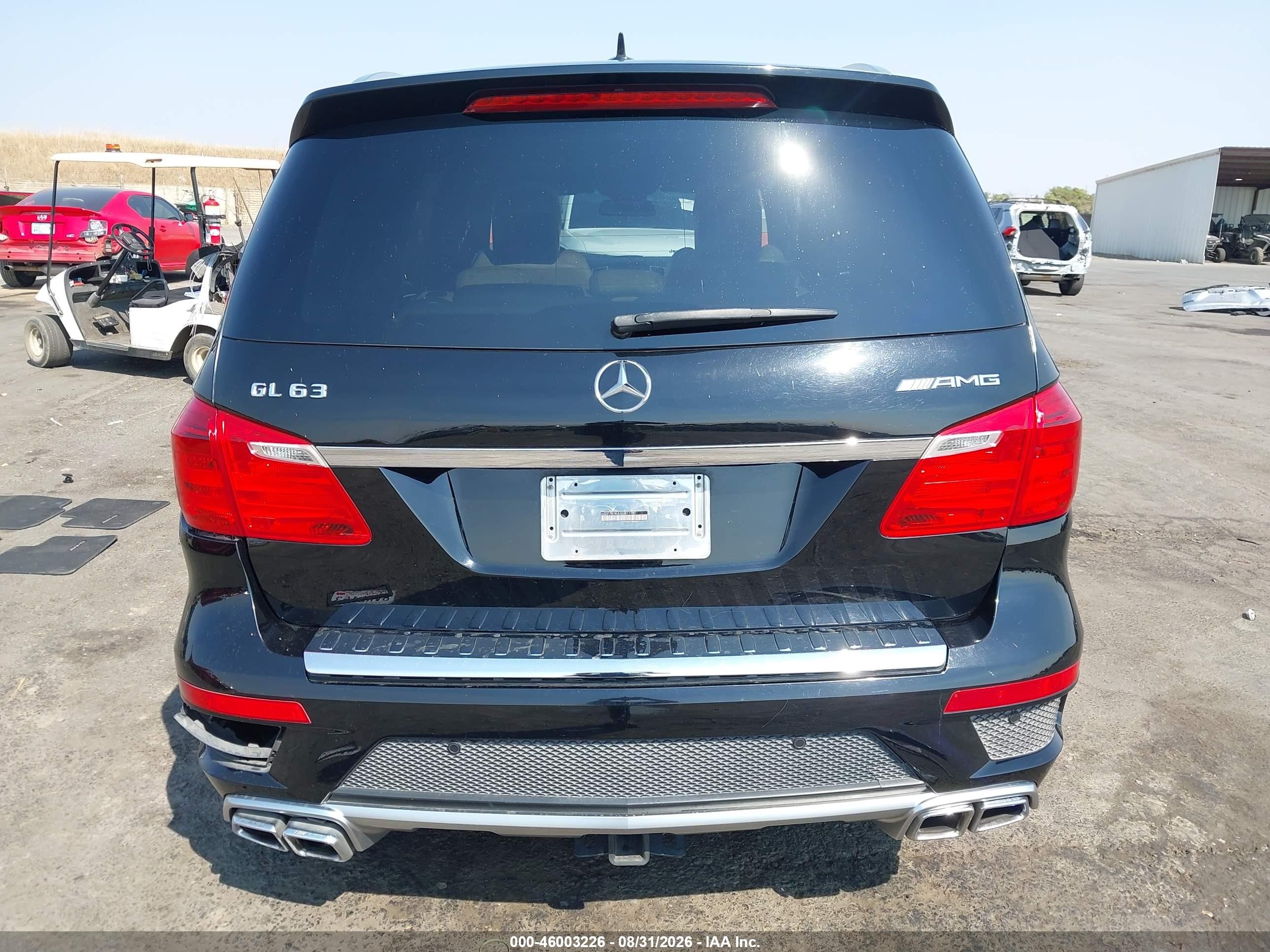 2014 Mercedes-benz Gl 63 Amg 4matic Black vin: 4JGDF7EE9EA303871