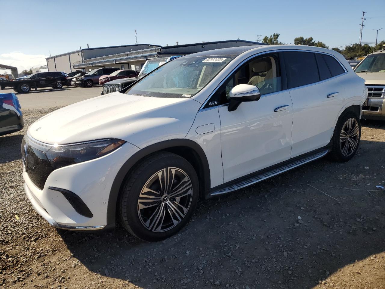 2023 Mercedes-benz Eqs Suv 450+ White vin: 4JGDM2DB3PA027013