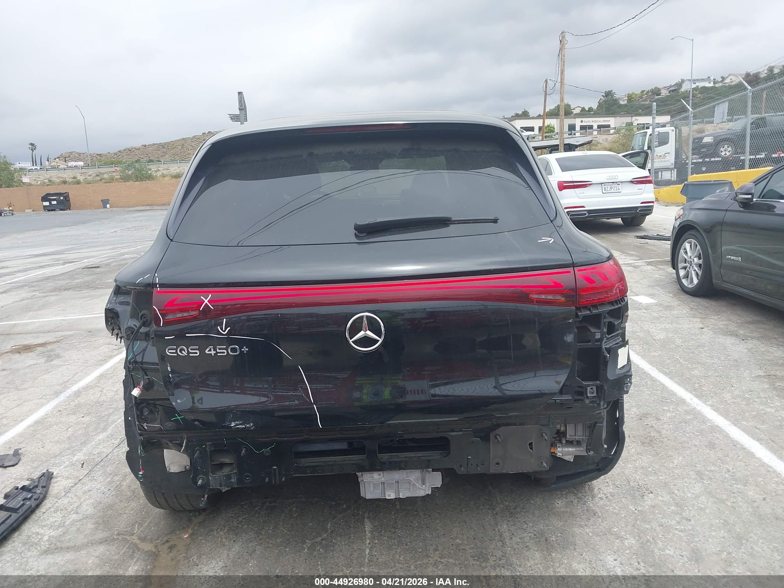 2023 Mercedes-benz Eqs 450+ Suv   Черный vin: 4JGDM2DB6PA027197
