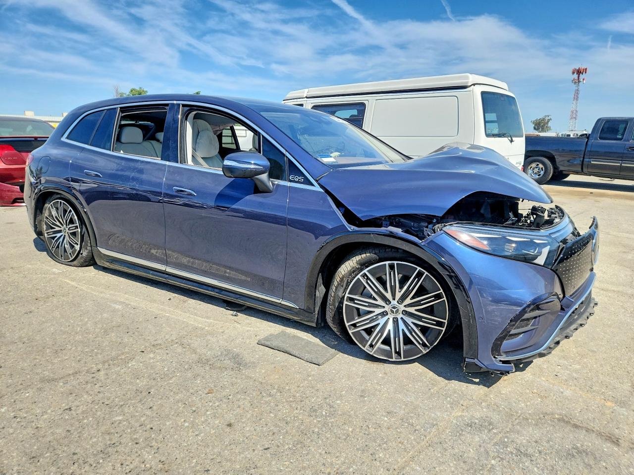 2023 Mercedes-benz Eqs Suv 450 4matic Blue vin: 4JGDM2EB3PA024840