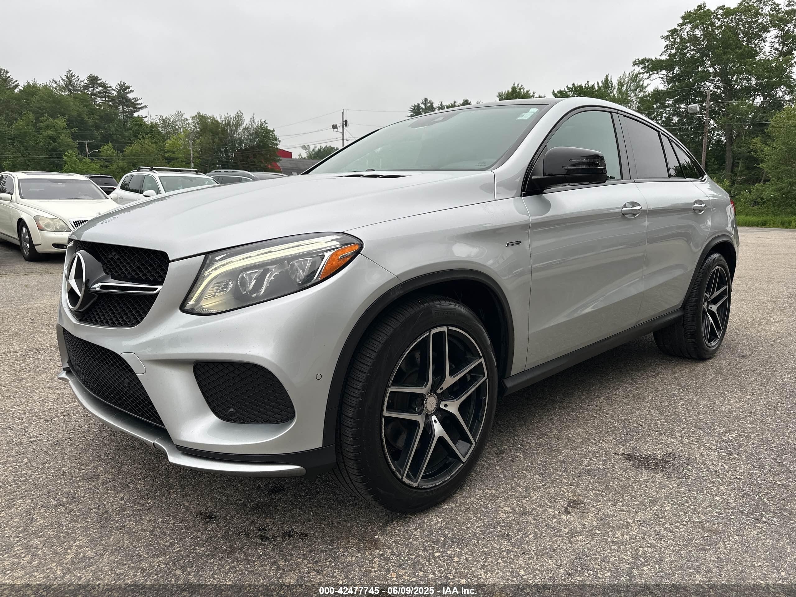 2016 Mercedes-benz Gle Coupe 450 4matic Серебряный vin: 4JGED6EB2GA022427