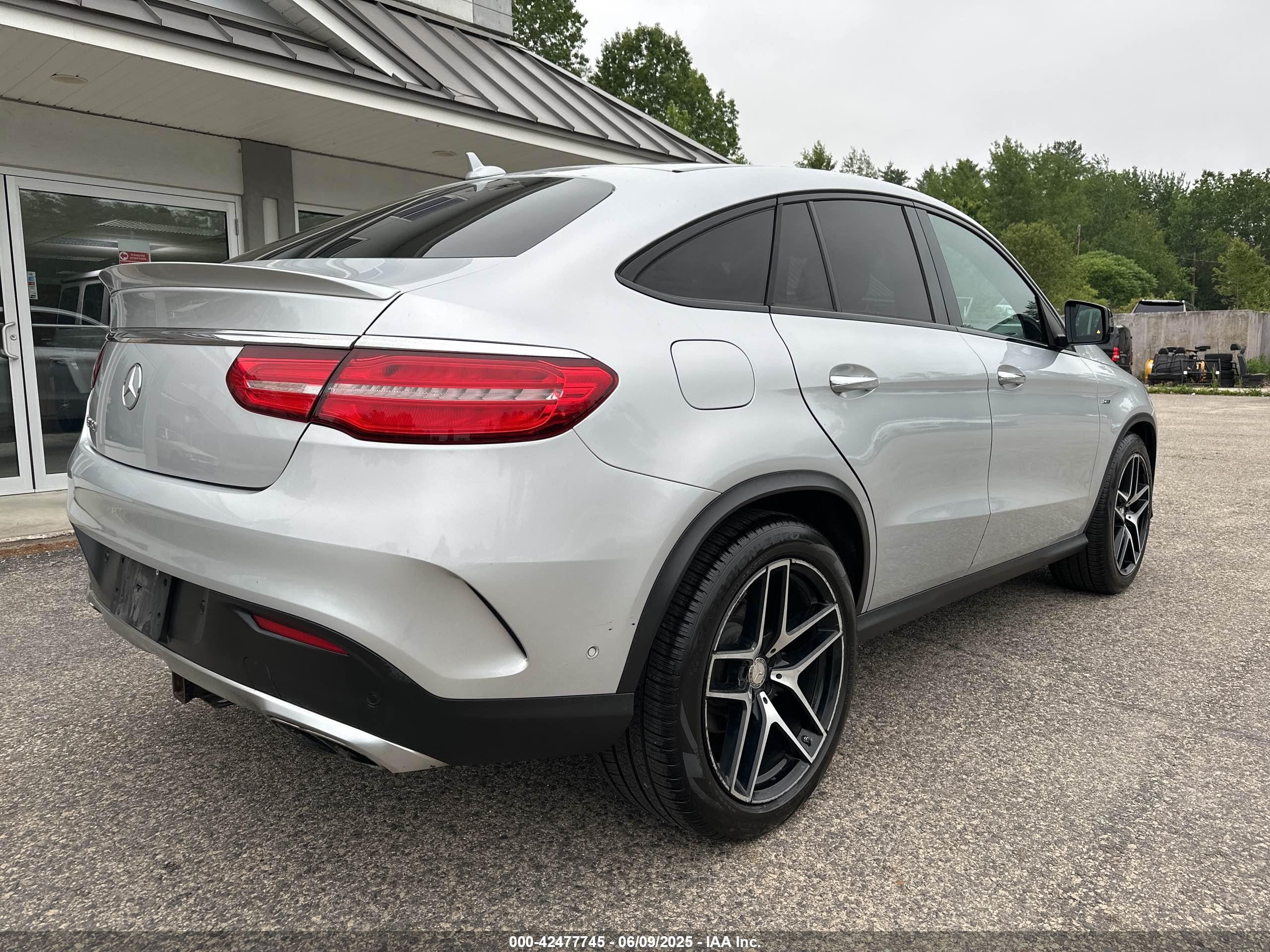 2016 Mercedes-benz Gle Coupe 450 4matic Серебряный vin: 4JGED6EB2GA022427