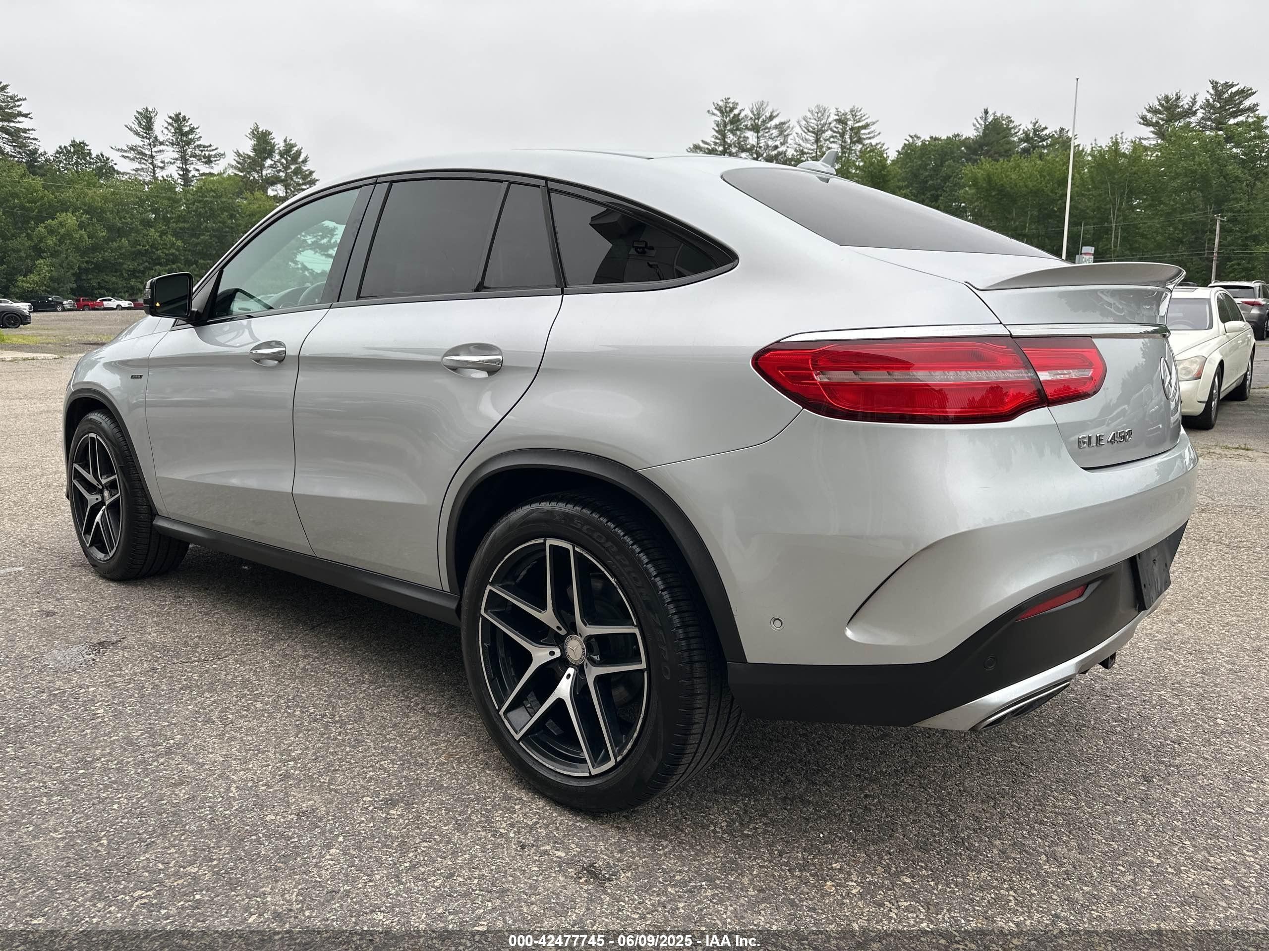 2016 Mercedes-benz Gle Coupe 450 4matic Серебряный vin: 4JGED6EB2GA022427
