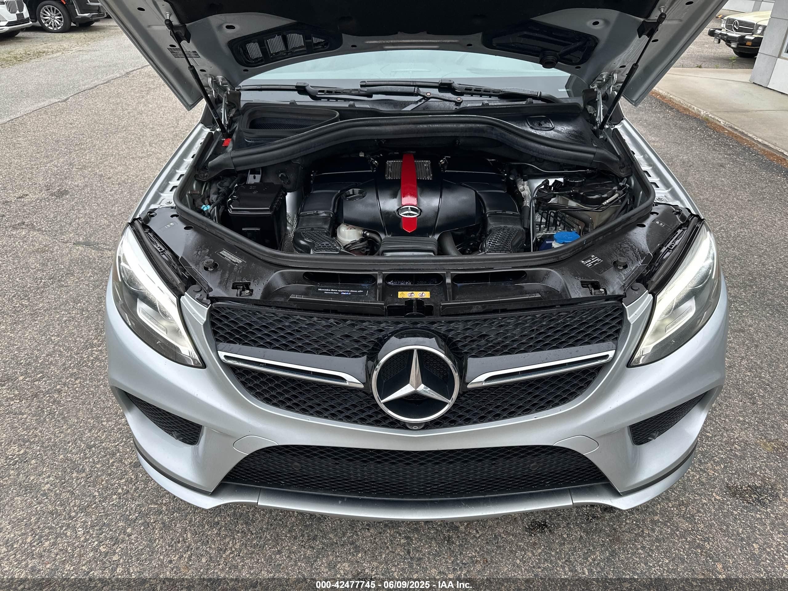 2016 Mercedes-benz Gle Coupe 450 4matic Серебряный vin: 4JGED6EB2GA022427