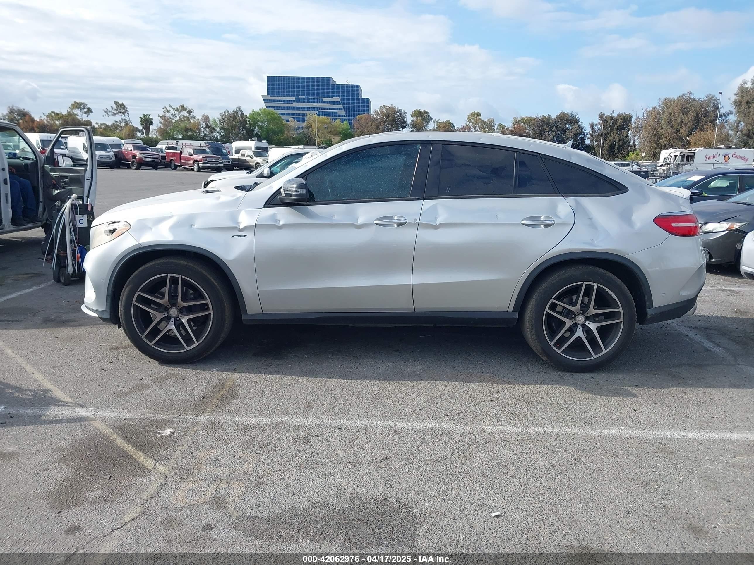 2016 Mercedes-benz Gle 450 Amg Coupe 4matic Серебряный vin: 4JGED6EB2GA042225