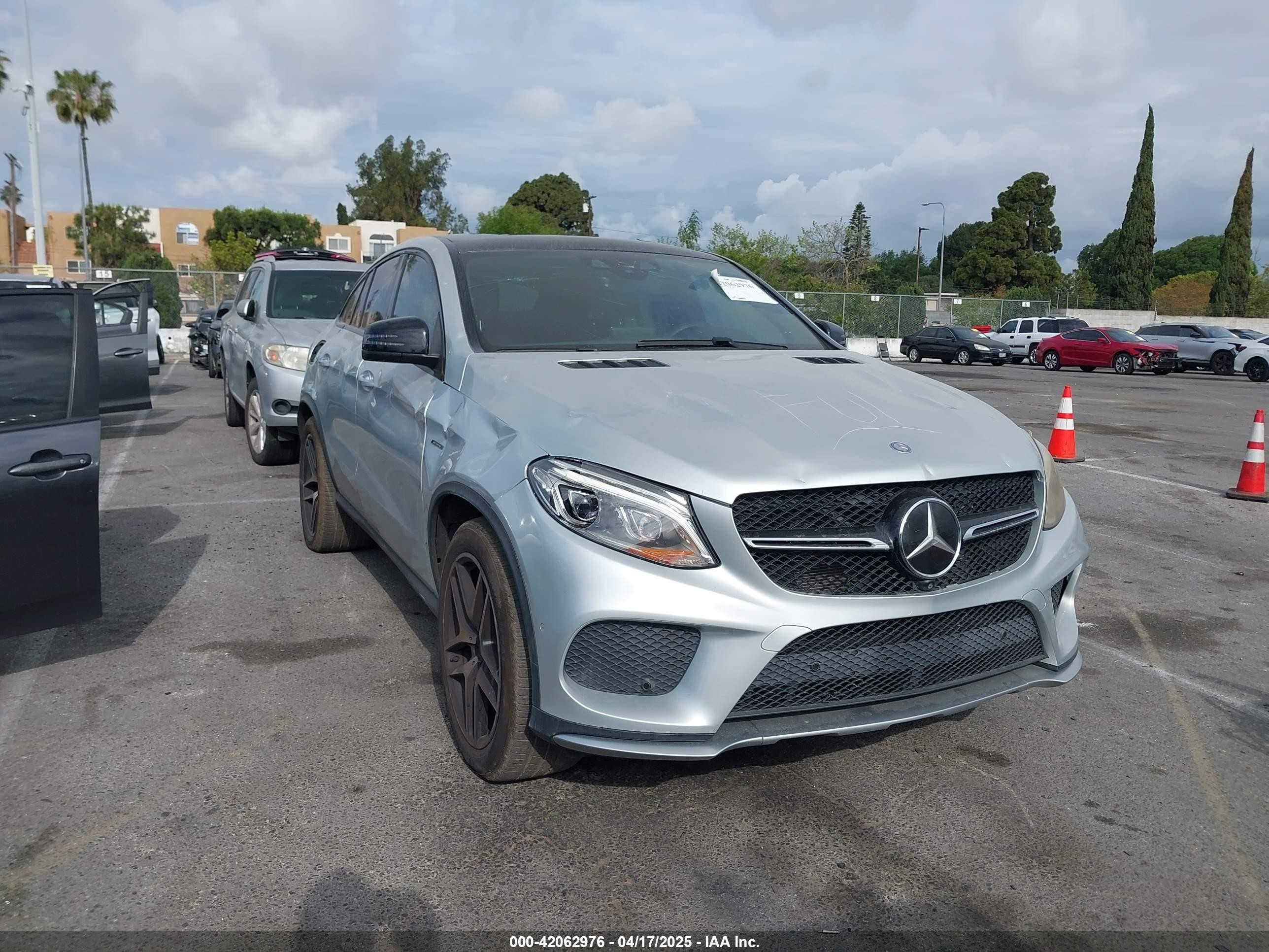 2016 Mercedes-benz Gle 450 Amg Coupe 4matic Серебряный vin: 4JGED6EB2GA042225