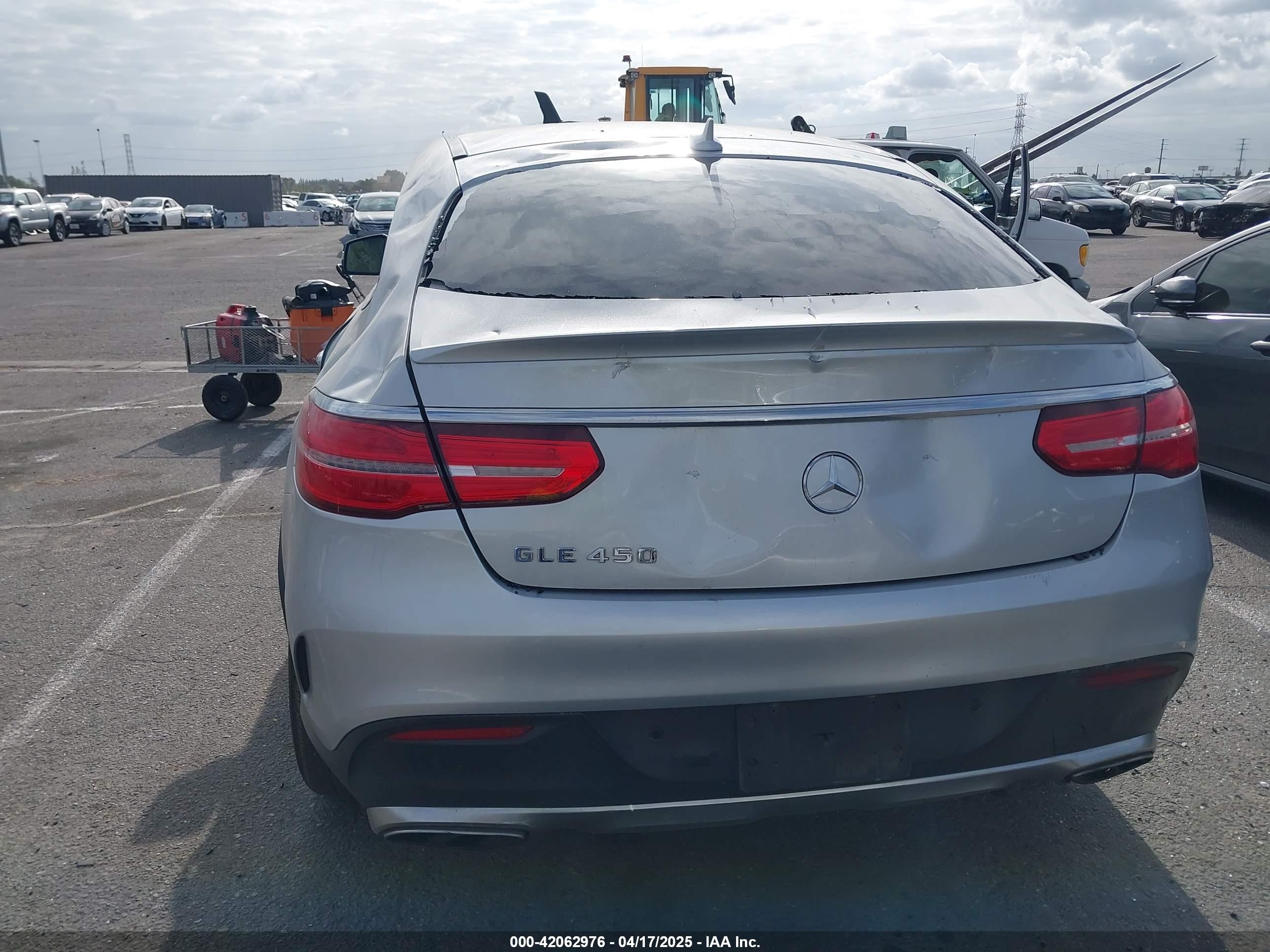 2016 Mercedes-benz Gle 450 Amg Coupe 4matic Серебряный vin: 4JGED6EB2GA042225