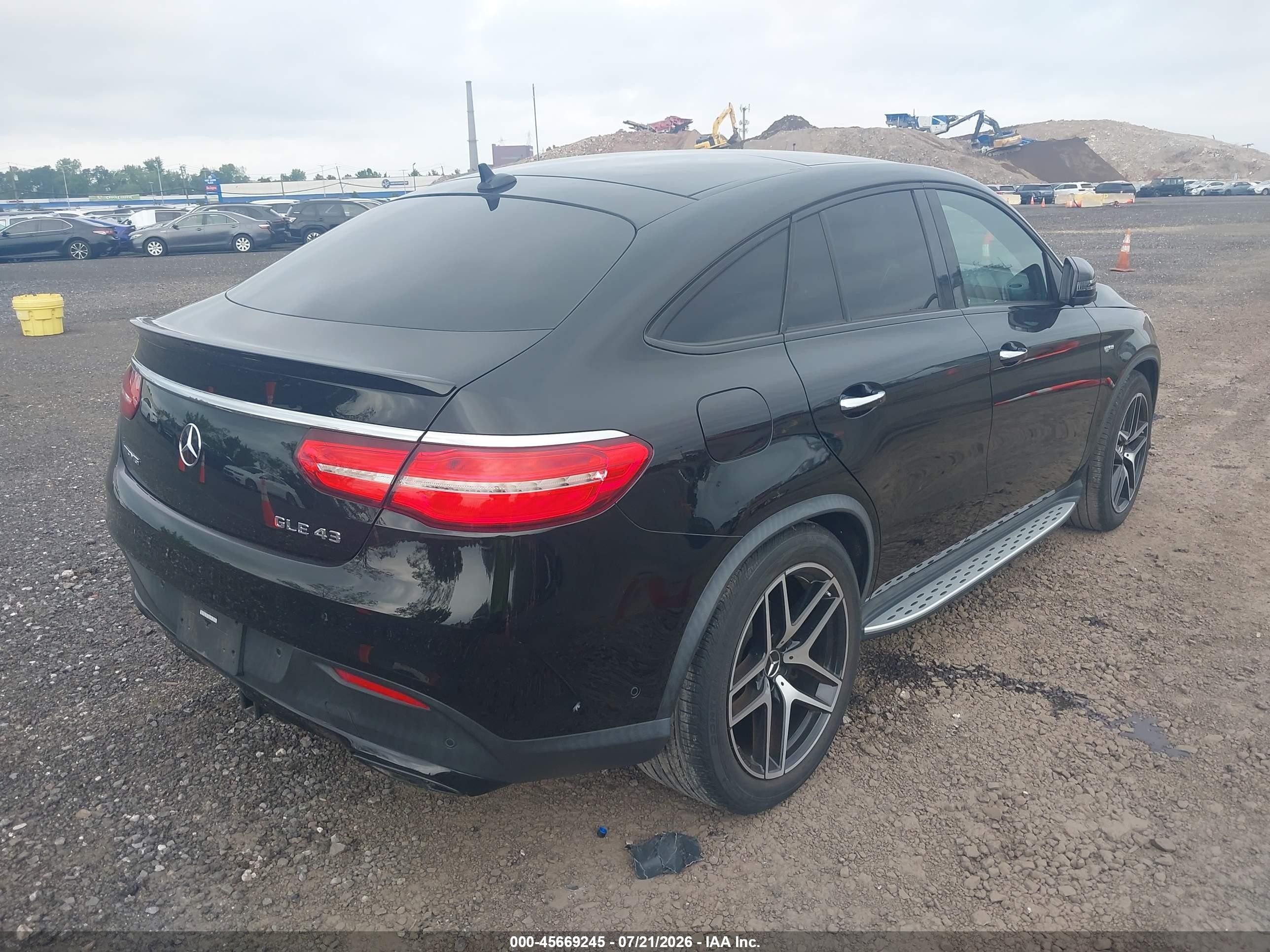 2019 Mercedes-benz Amg Gle 43 Coupe 4matic Black vin: 4JGED6EB2KA137215