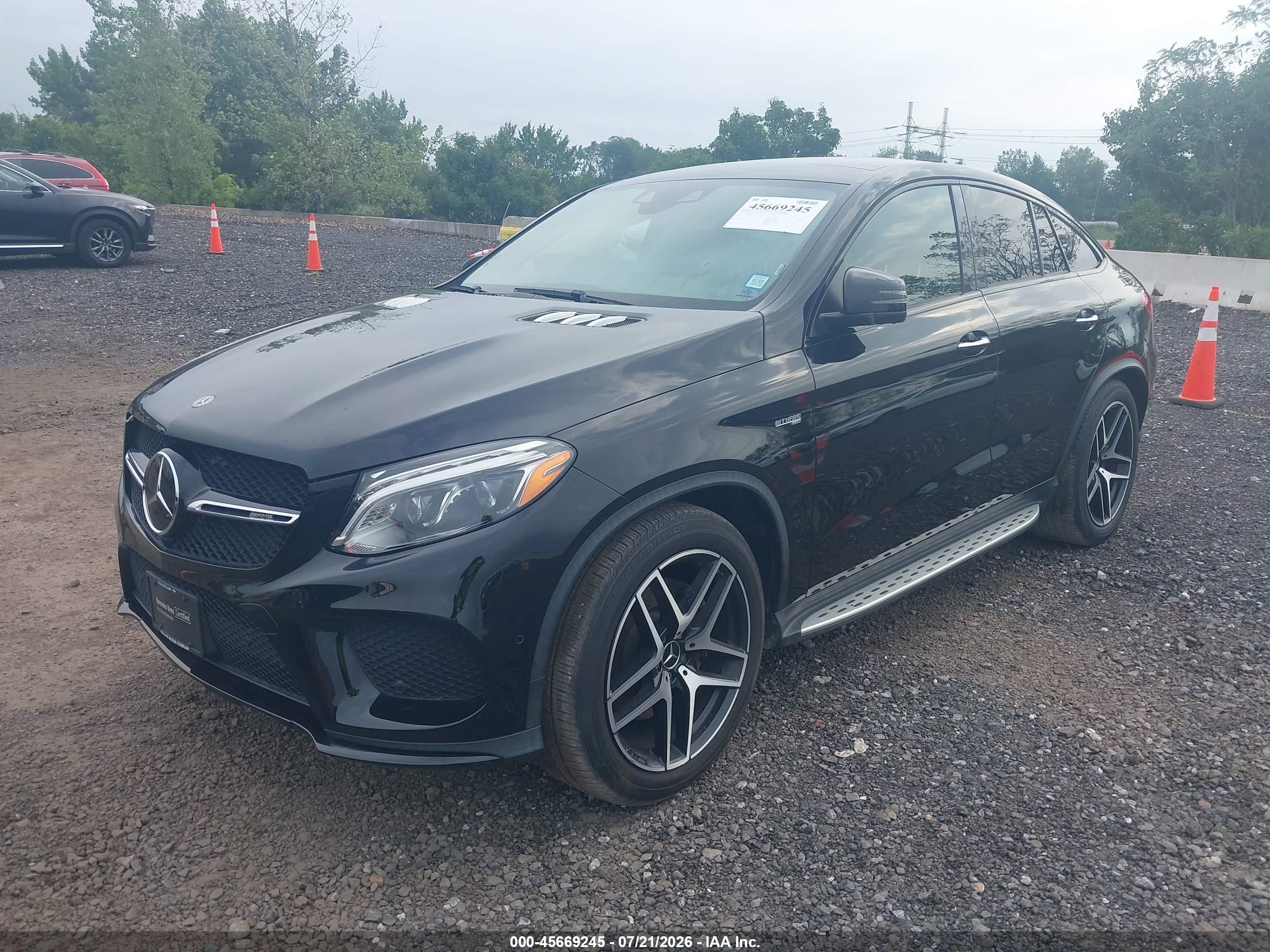2019 Mercedes-benz Amg Gle 43 Coupe 4matic Black vin: 4JGED6EB2KA137215
