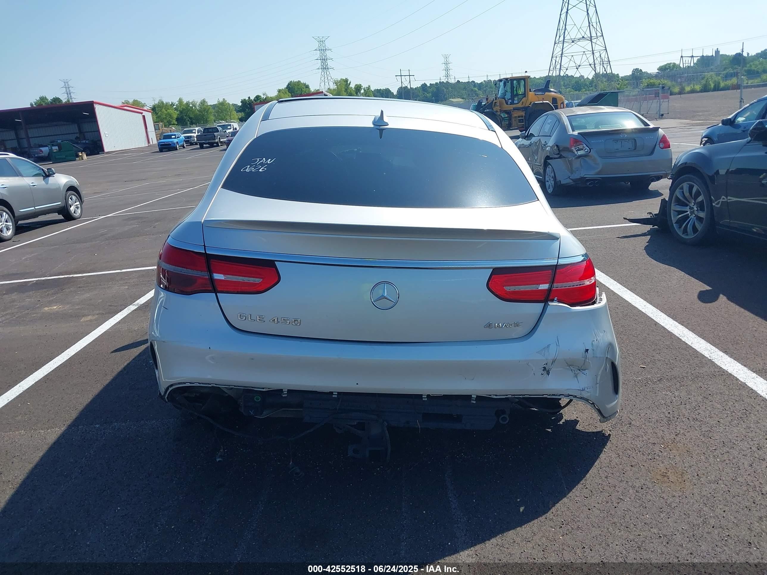 2016 Mercedes-benz Gle 450 Amg Coupe 4matic Gray vin: 4JGED6EB3GA010626