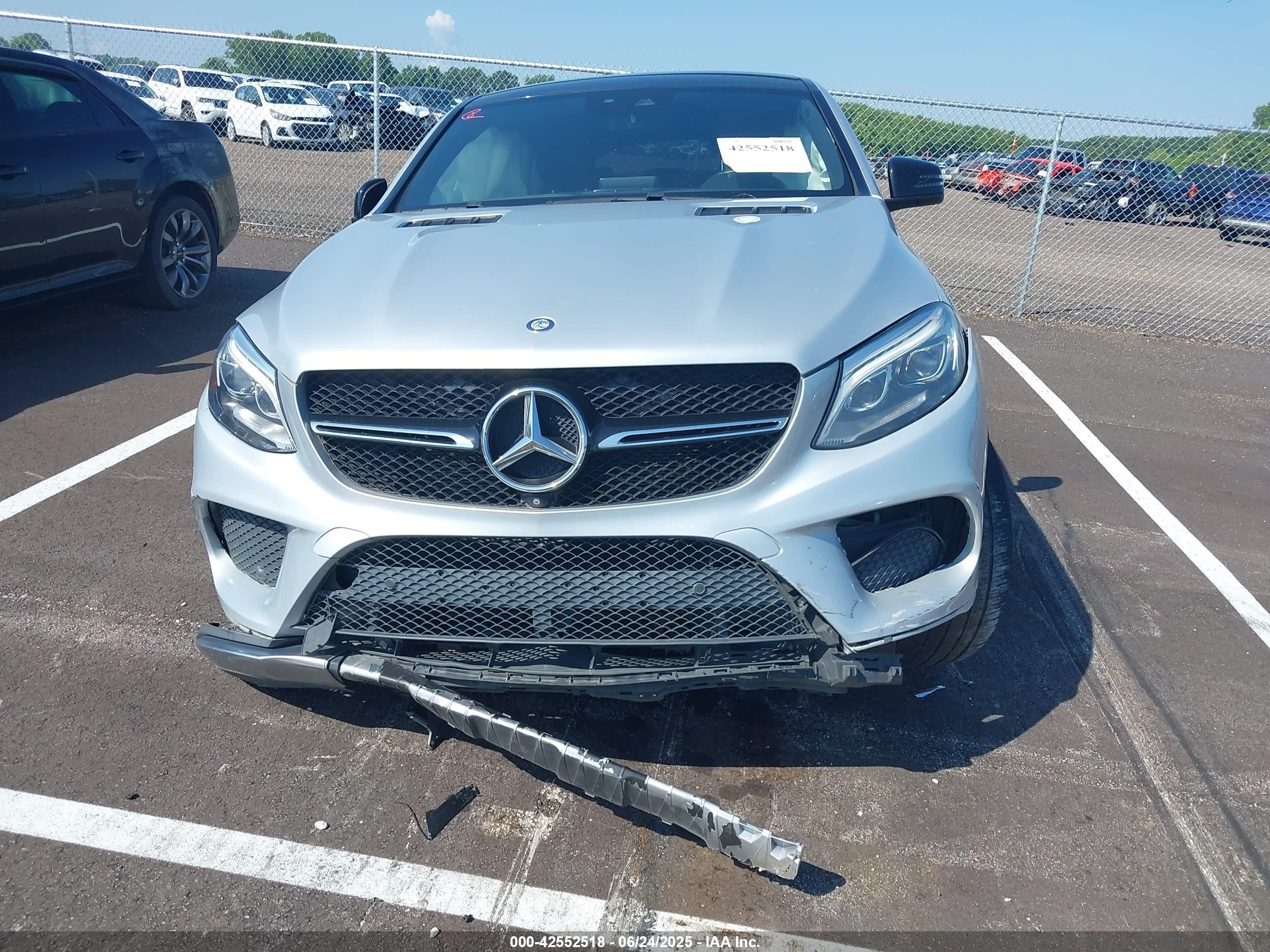 2016 Mercedes-benz Gle 450 Amg Coupe 4matic Gray vin: 4JGED6EB3GA010626