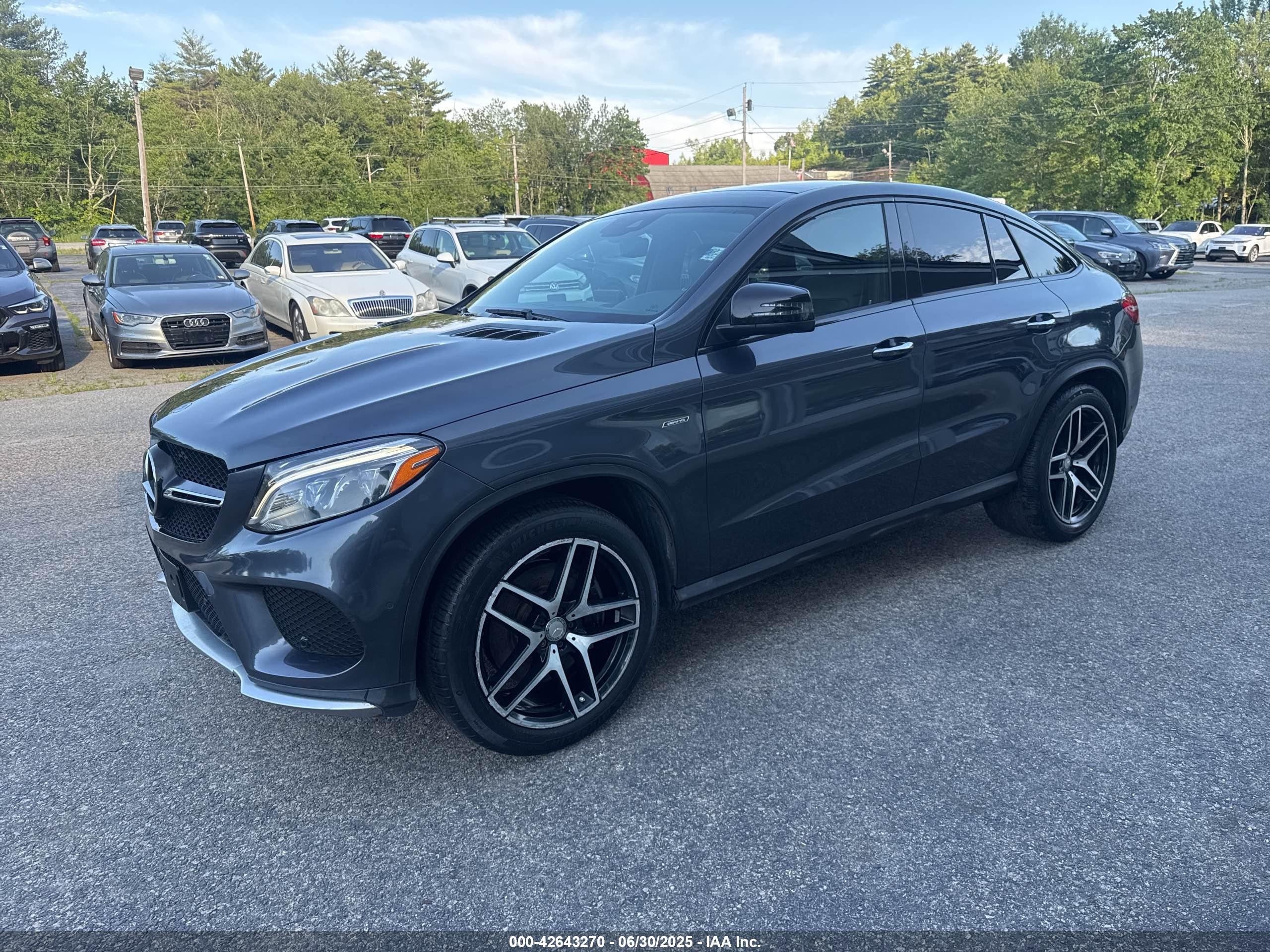 2016 Mercedes-benz Gle Coupe 450 4matic Gray vin: 4JGED6EB3GA025787