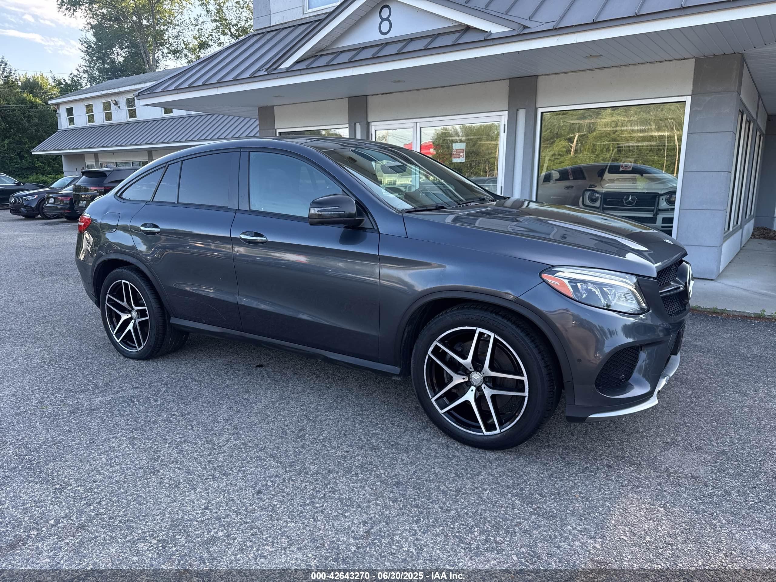 2016 Mercedes-benz Gle Coupe 450 4matic Gray vin: 4JGED6EB3GA025787