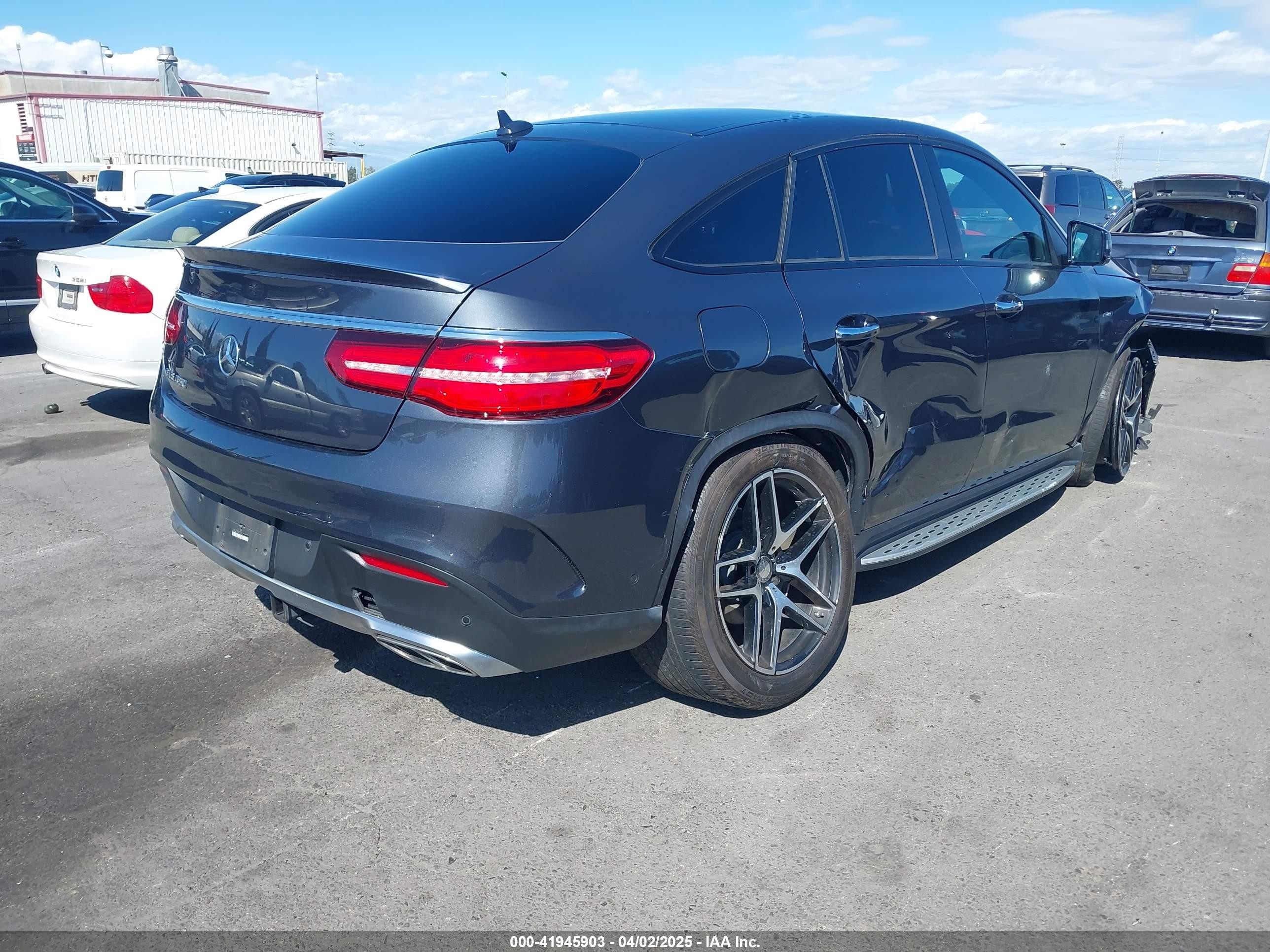 2016 Mercedes-benz Gle 450 Amg Coupe 4matic Gray vin: 4JGED6EB3GA031444