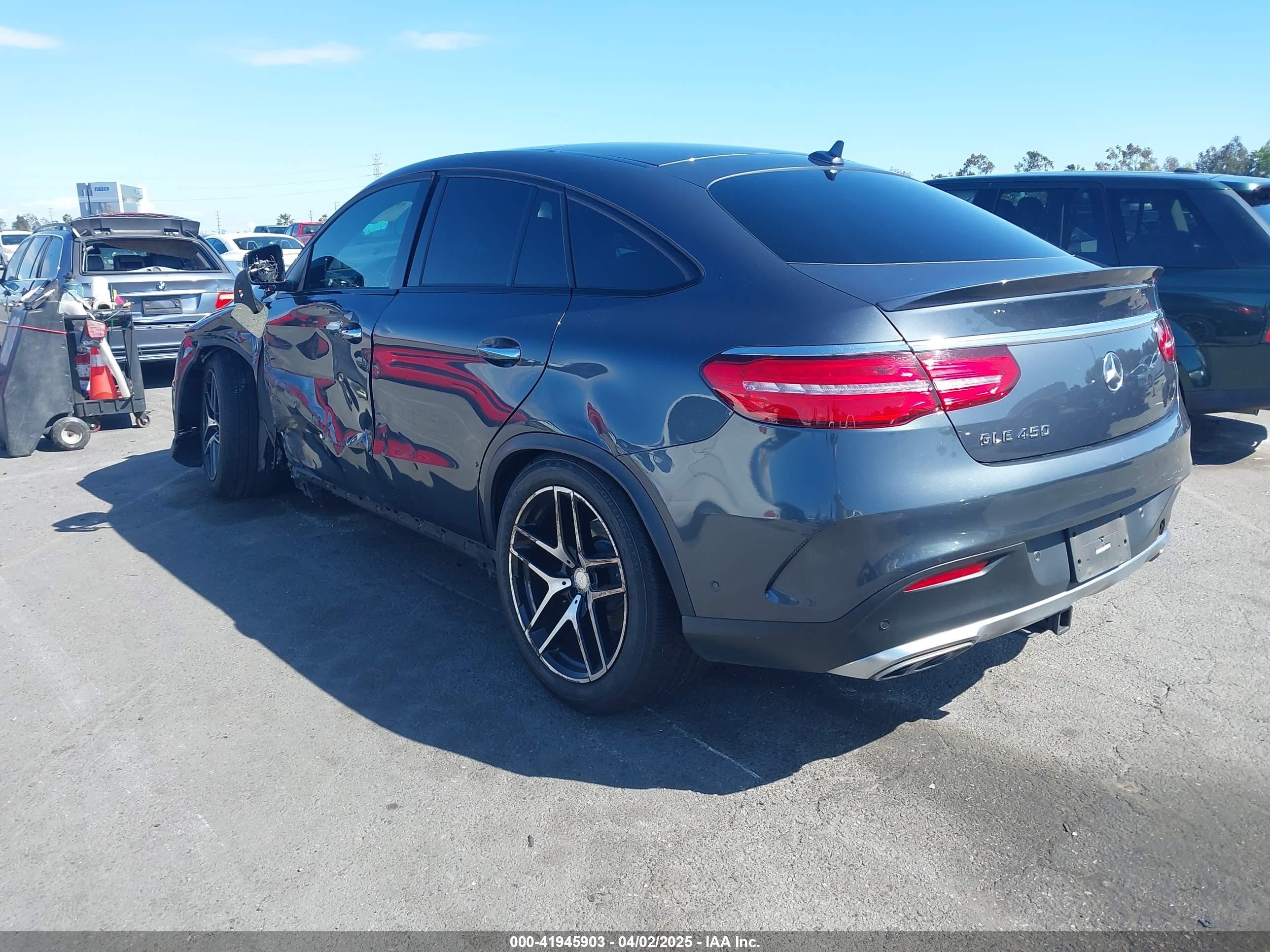2016 Mercedes-benz Gle 450 Amg Coupe 4matic Gray vin: 4JGED6EB3GA031444