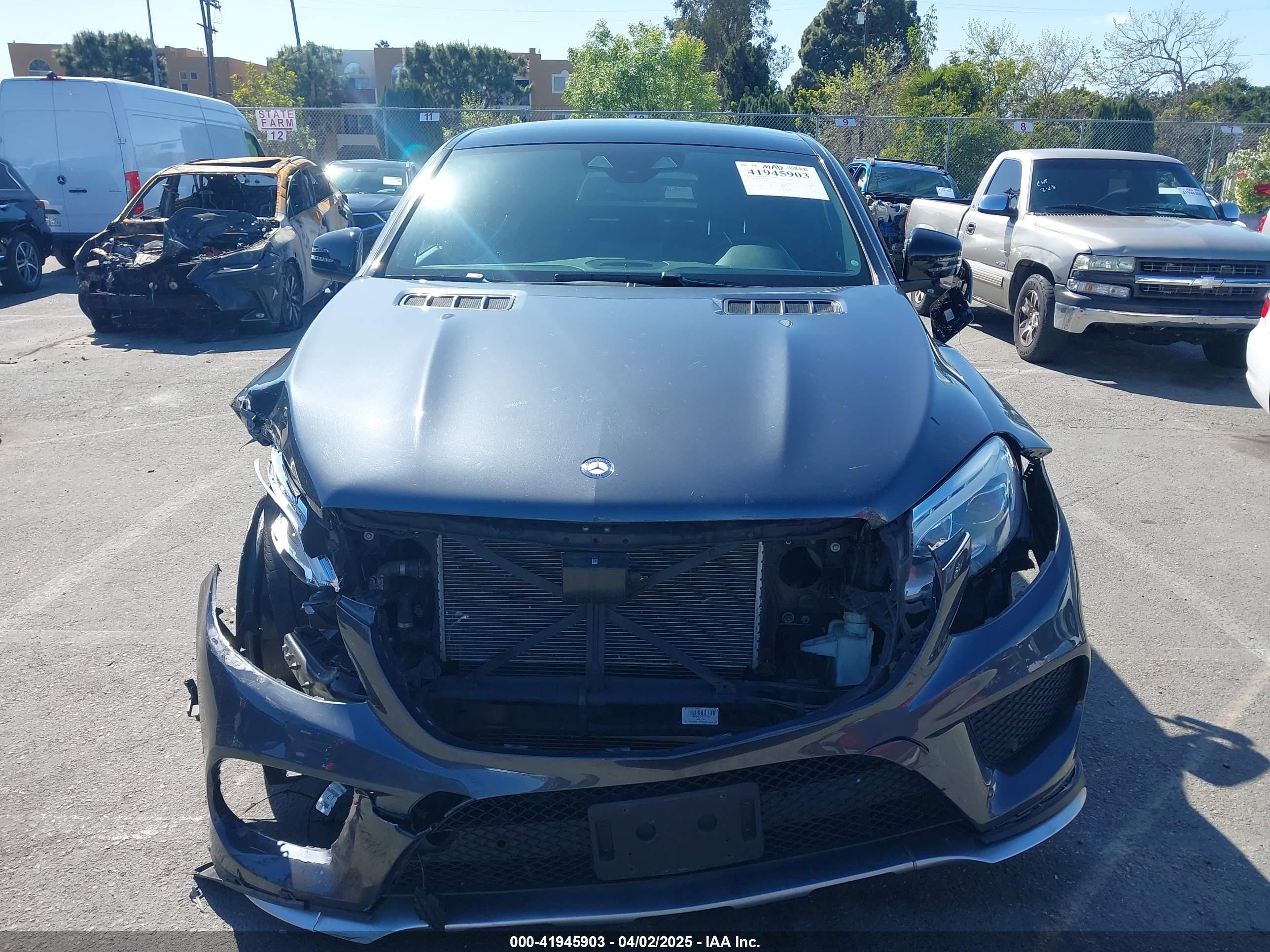 2016 Mercedes-benz Gle 450 Amg Coupe 4matic Gray vin: 4JGED6EB3GA031444