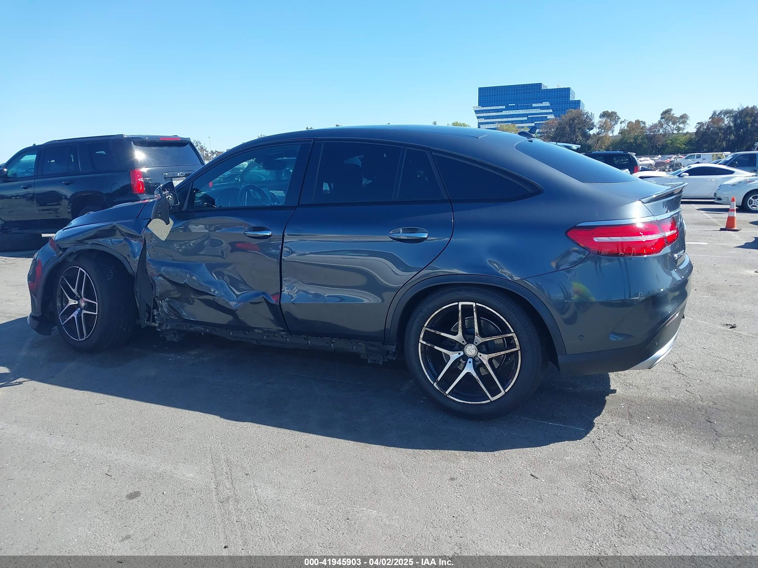 2016 Mercedes-benz Gle 450 Amg Coupe 4matic Gray vin: 4JGED6EB3GA031444