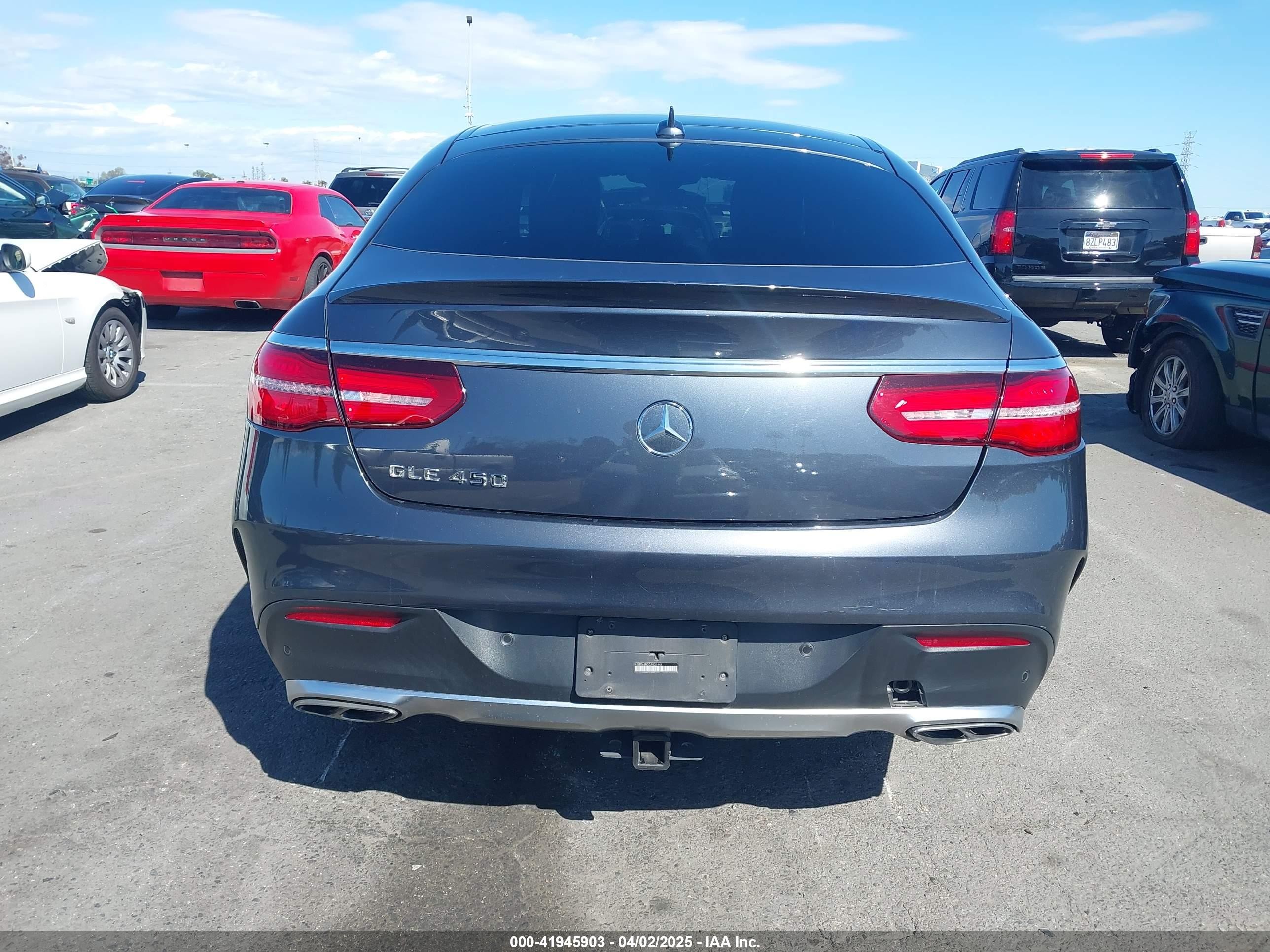 2016 Mercedes-benz Gle 450 Amg Coupe 4matic Gray vin: 4JGED6EB3GA031444