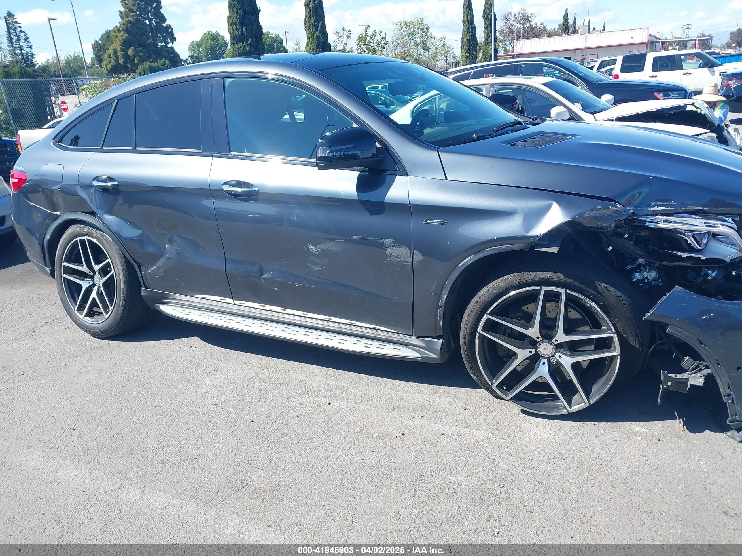 2016 Mercedes-benz Gle 450 Amg Coupe 4matic Gray vin: 4JGED6EB3GA031444