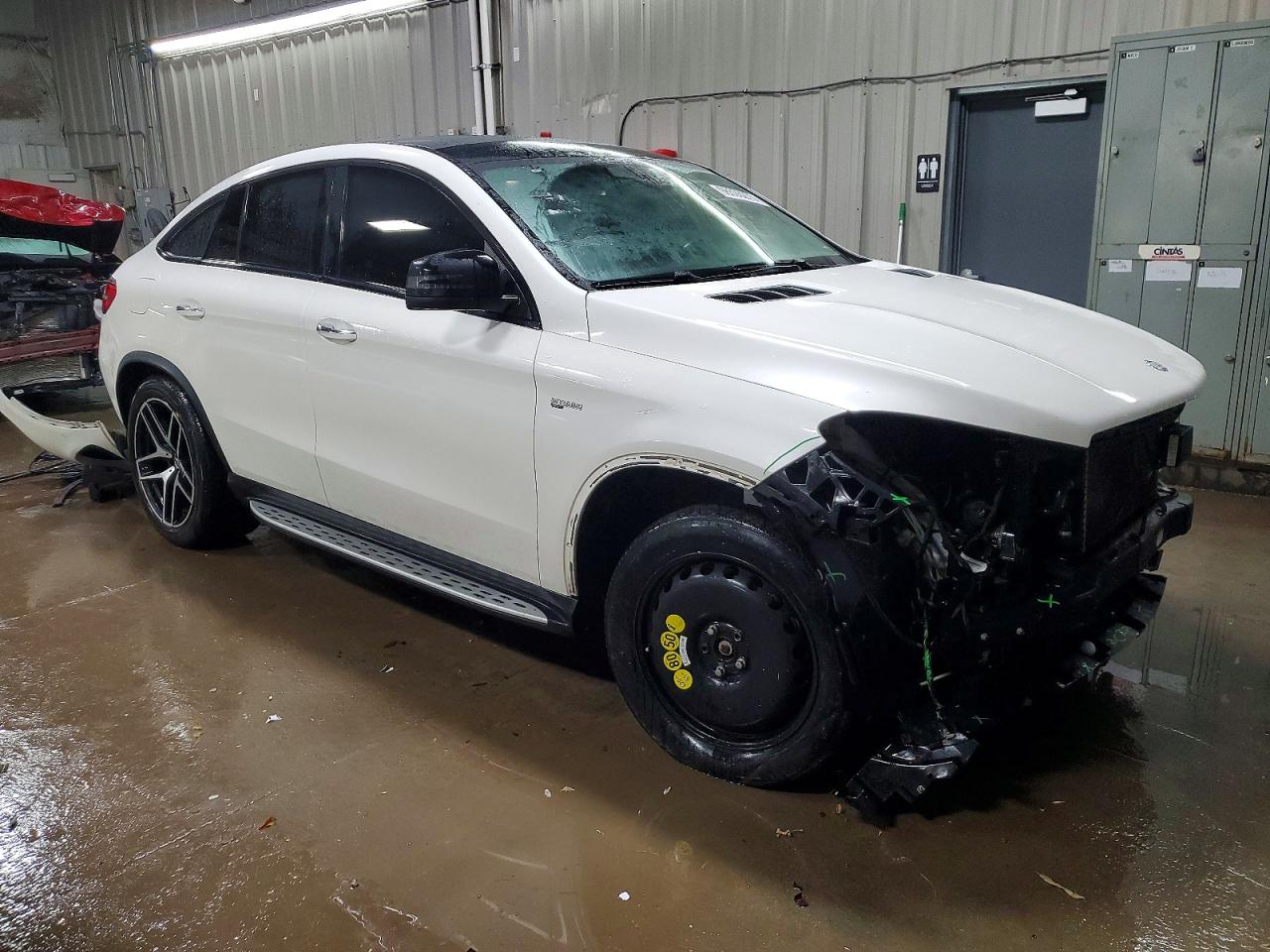 2017 Mercedes-benz Gle Coupe 43 Amg White vin: 4JGED6EB7HA066103
