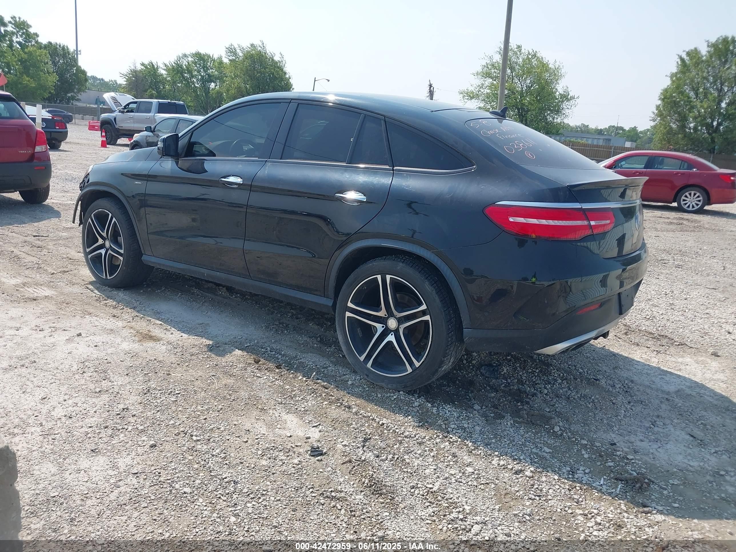 2016 Mercedes-benz Gle 450 Amg Coupe 4matic Black vin: 4JGED6EB9GA038611