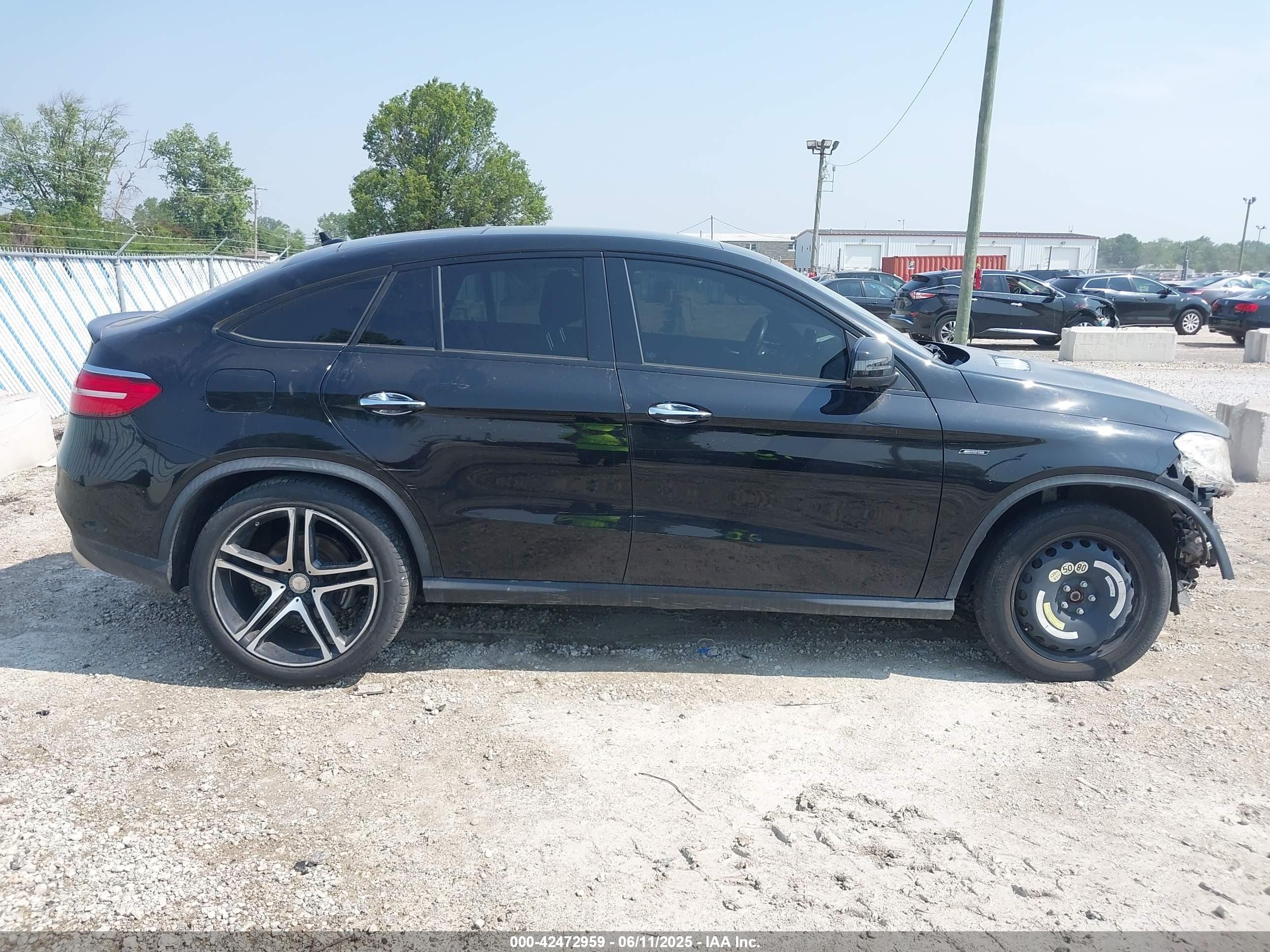 2016 Mercedes-benz Gle 450 Amg Coupe 4matic Black vin: 4JGED6EB9GA038611