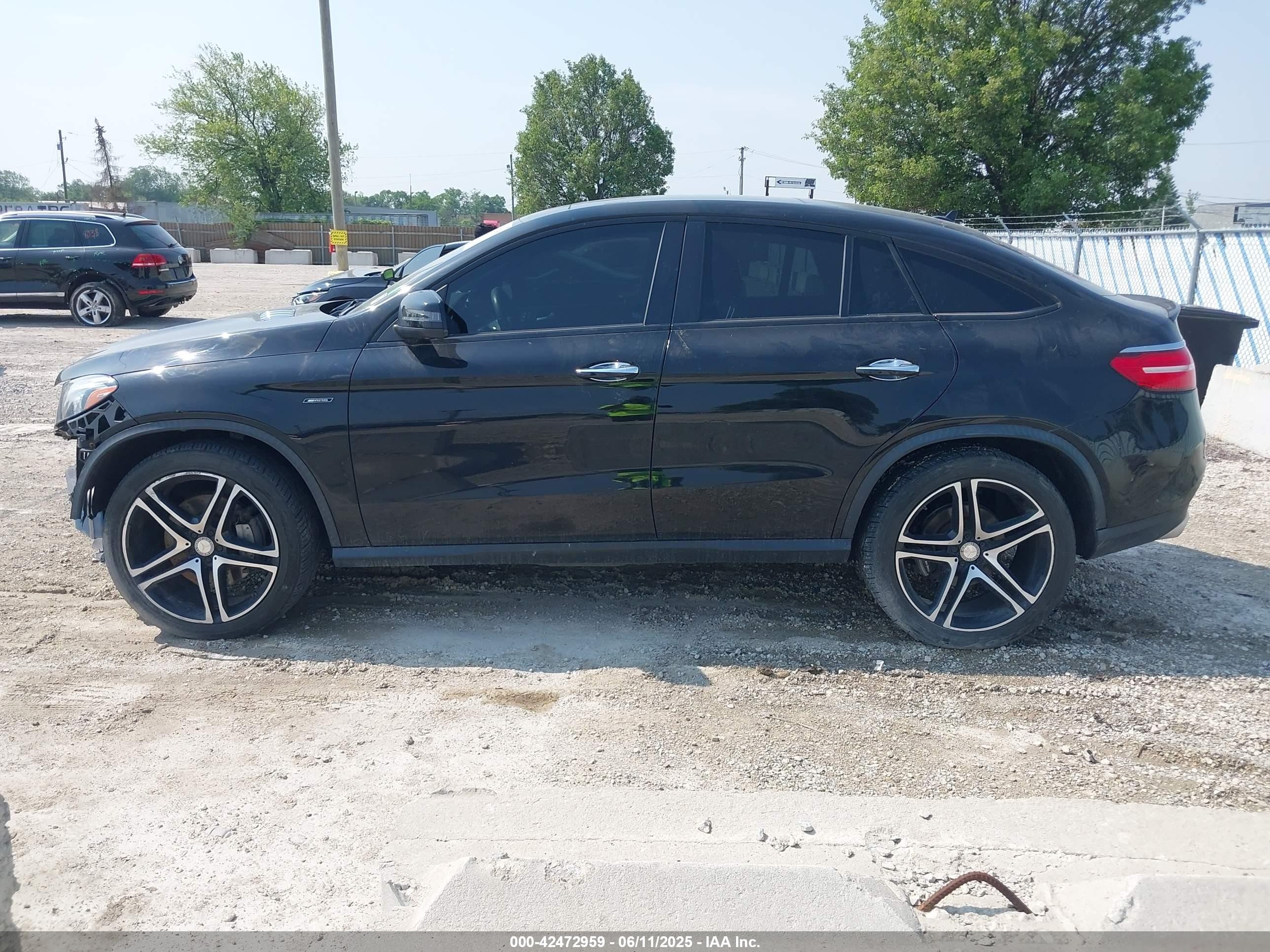 2016 Mercedes-benz Gle 450 Amg Coupe 4matic Black vin: 4JGED6EB9GA038611
