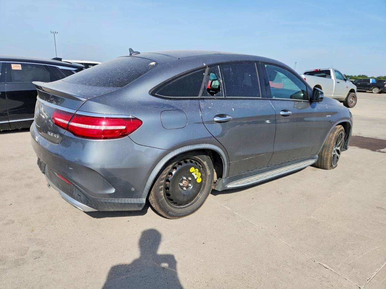 2017 Mercedes-benz Gle Coupe 43 Amg Серый vin: 4JGED6EB9HA065194