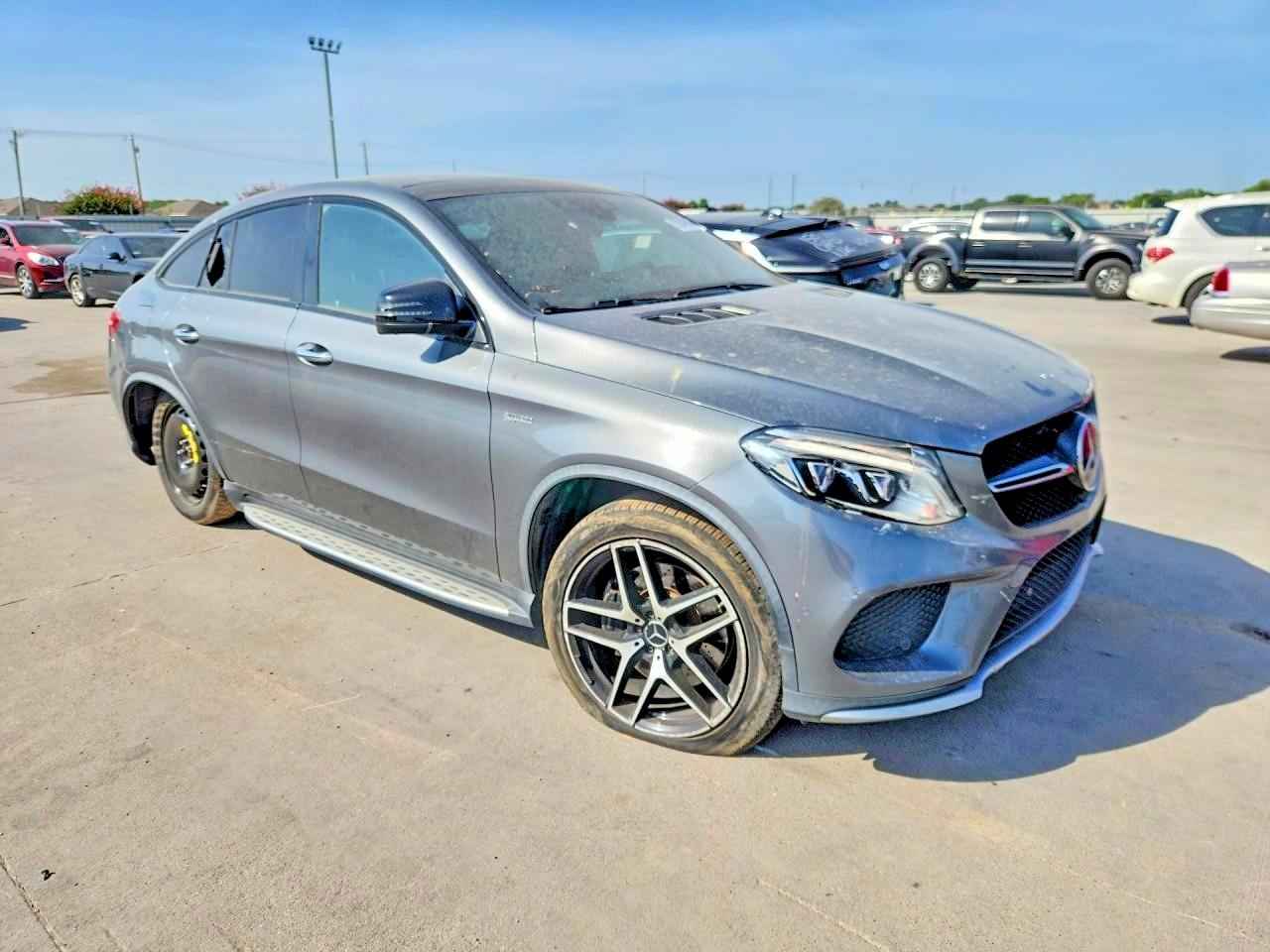 2017 Mercedes-benz Gle Coupe 43 Amg Серый vin: 4JGED6EB9HA065194