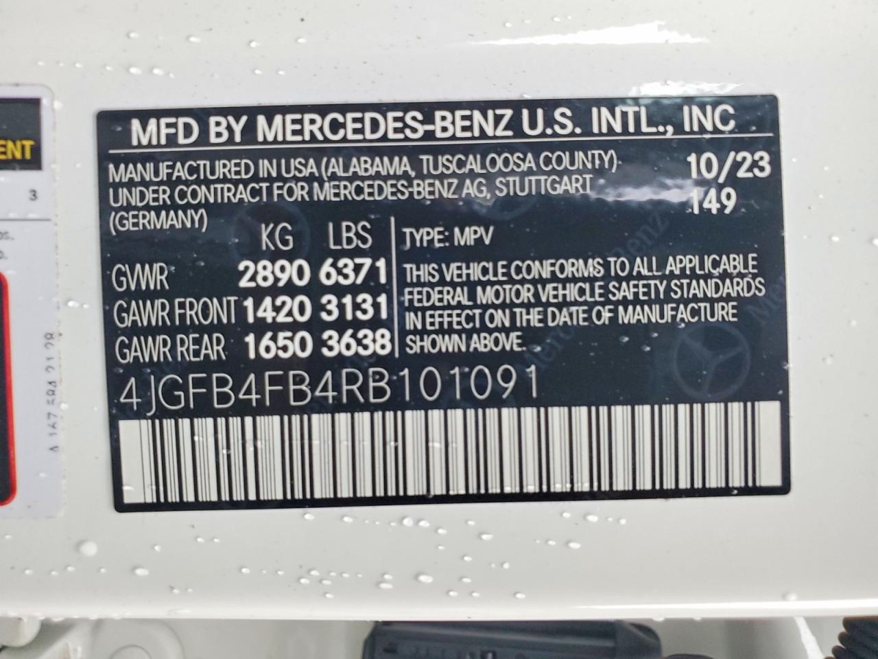 2024 Mercedes-benz Gle 350 4matic White vin: 4JGFB4FB4RB101091