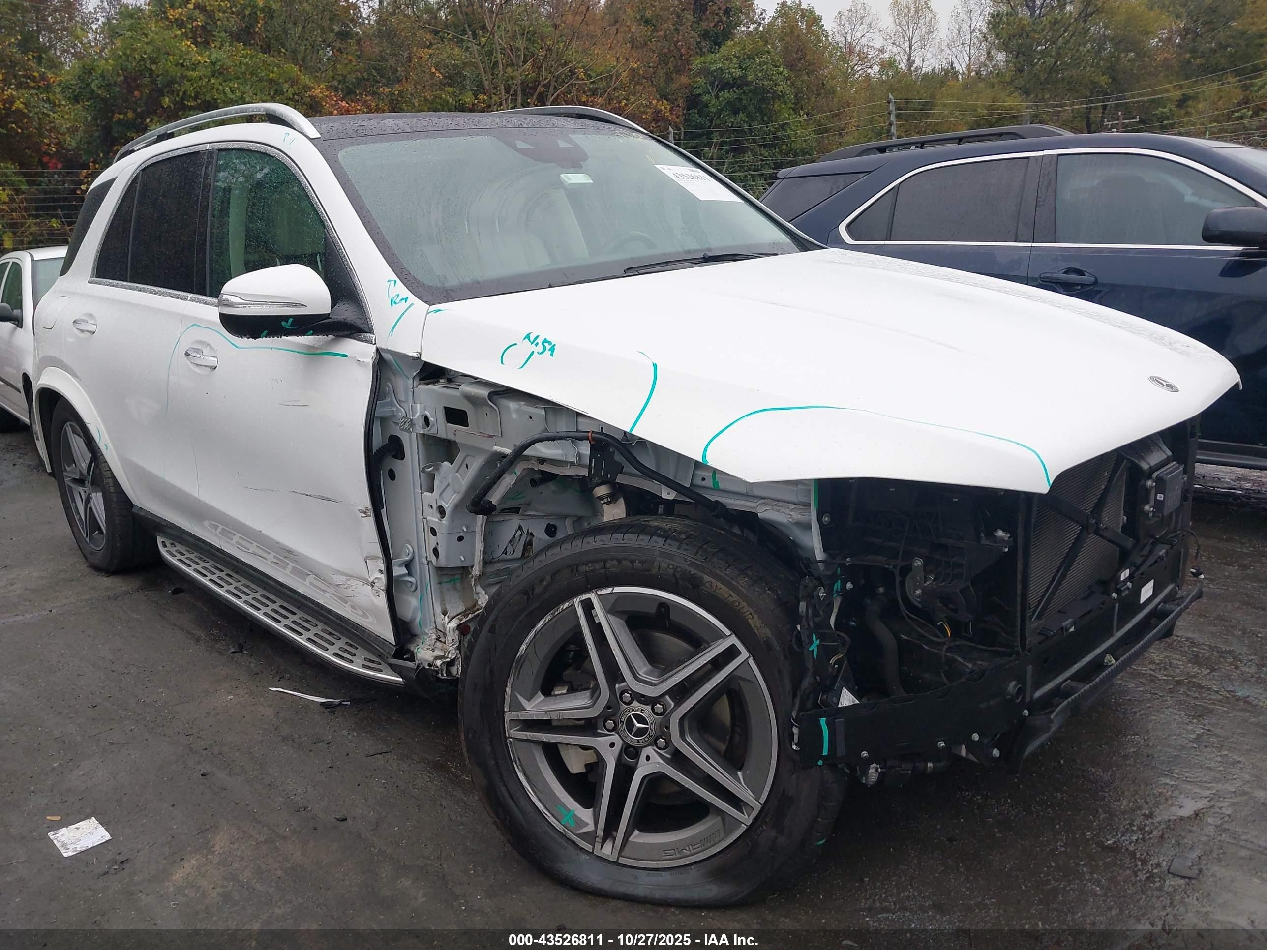 2022 Mercedes-benz Gle 350   Белый vin: 4JGFB4JBXNA756153