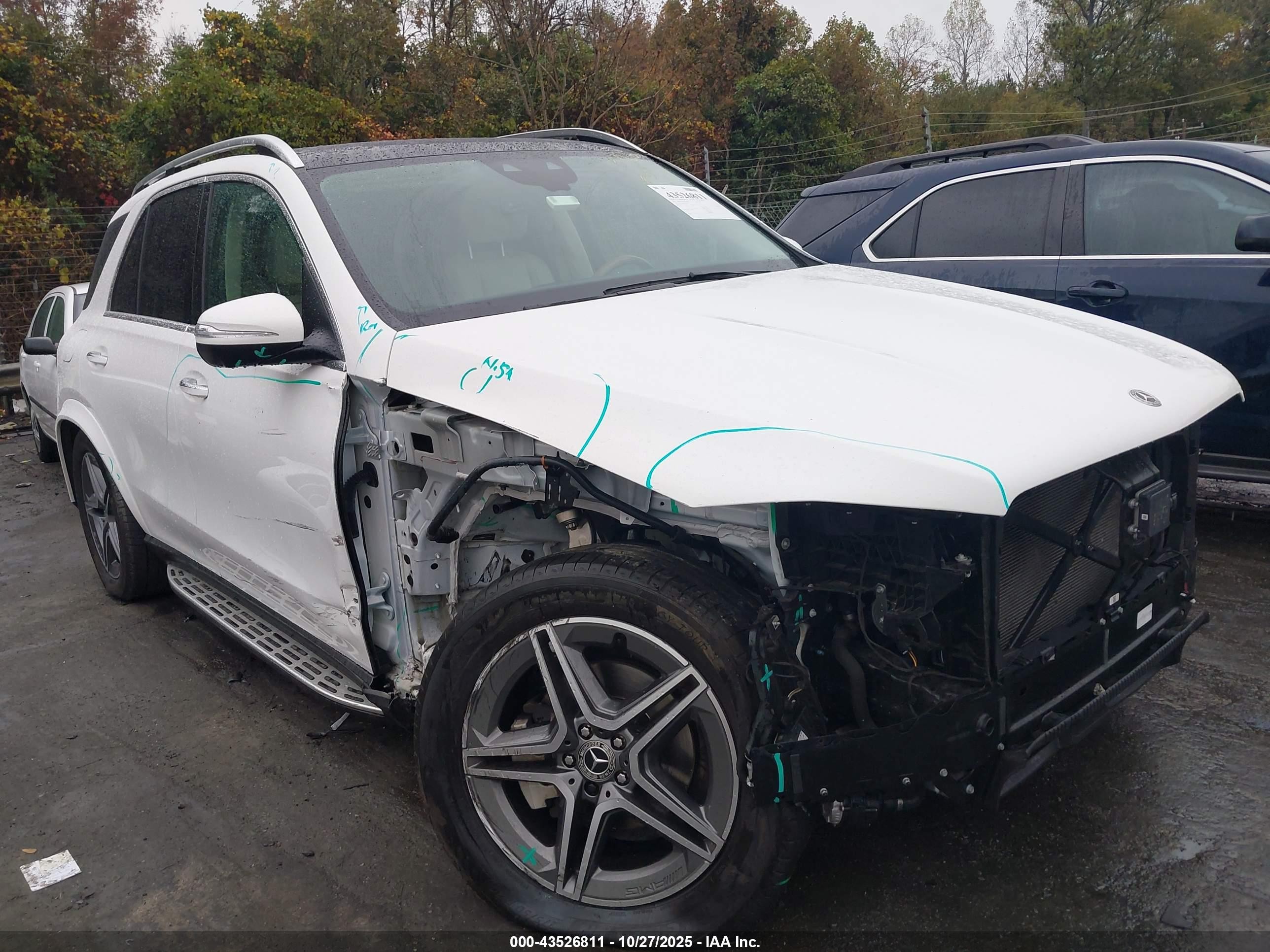 2022 Mercedes-benz Gle 350   Белый vin: 4JGFB4JBXNA756153