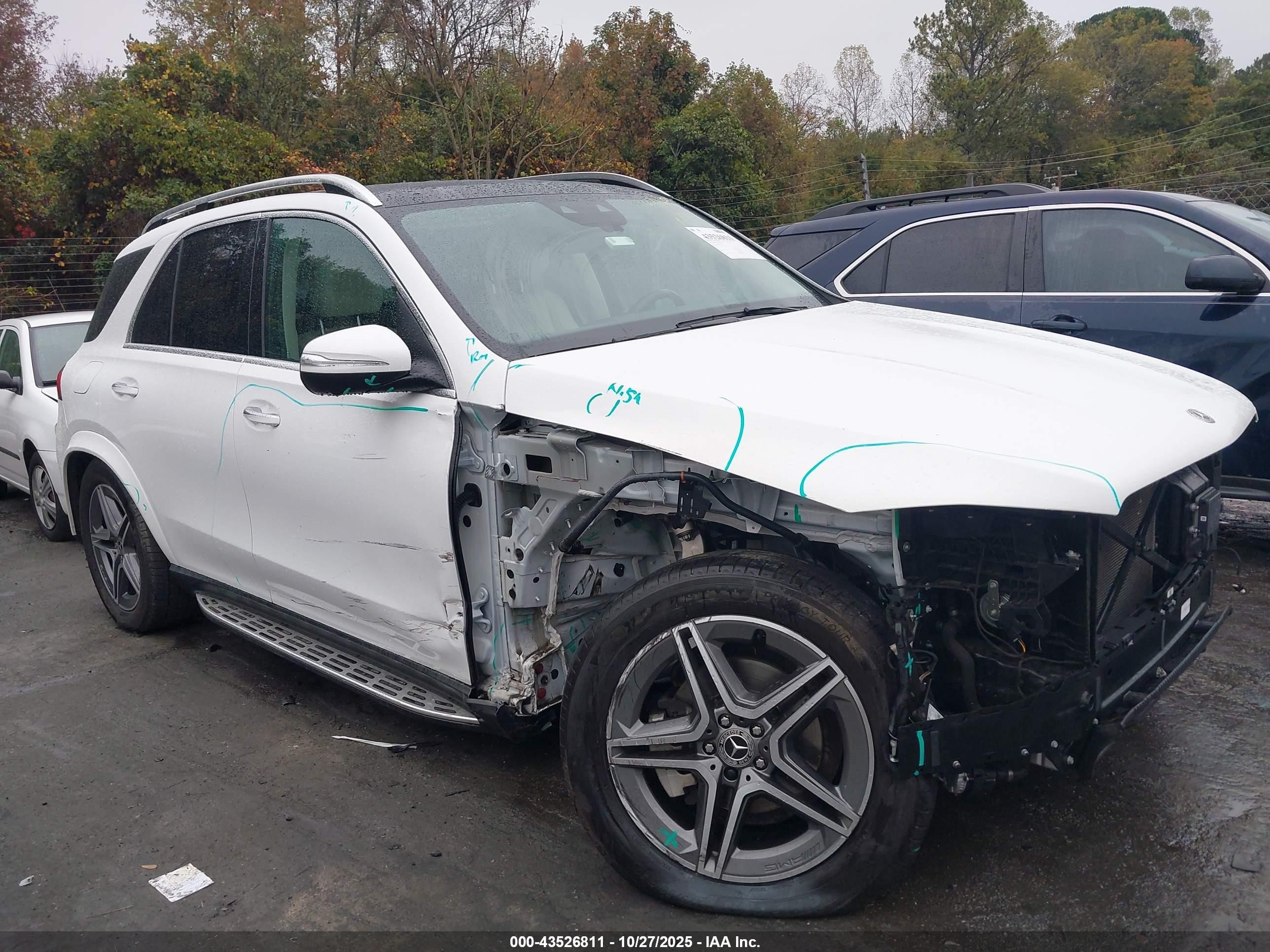 2022 Mercedes-benz Gle 350   Белый vin: 4JGFB4JBXNA756153