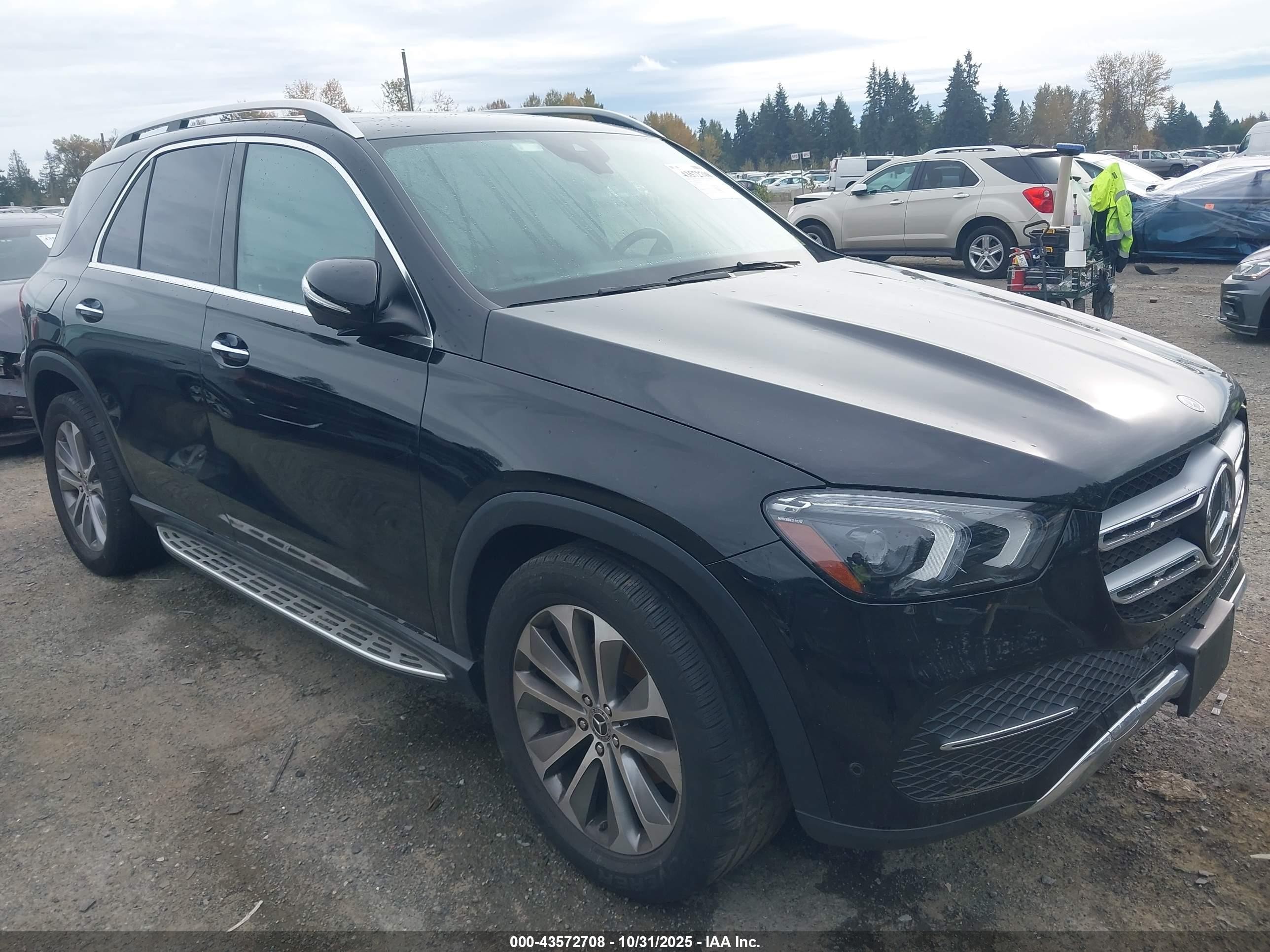 2020 Mercedes-benz Gle 350 4matic Черный vin: 4JGFB4KB3LA096307