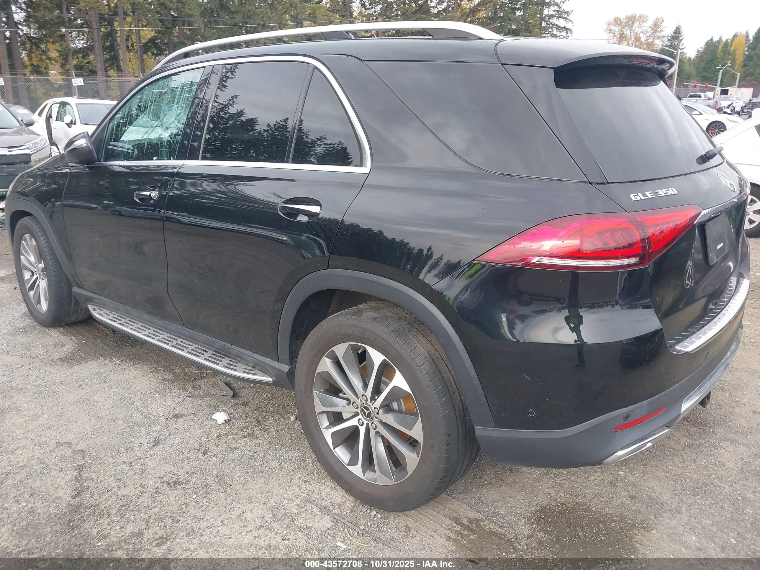 2020 Mercedes-benz Gle 350 4matic Черный vin: 4JGFB4KB3LA096307