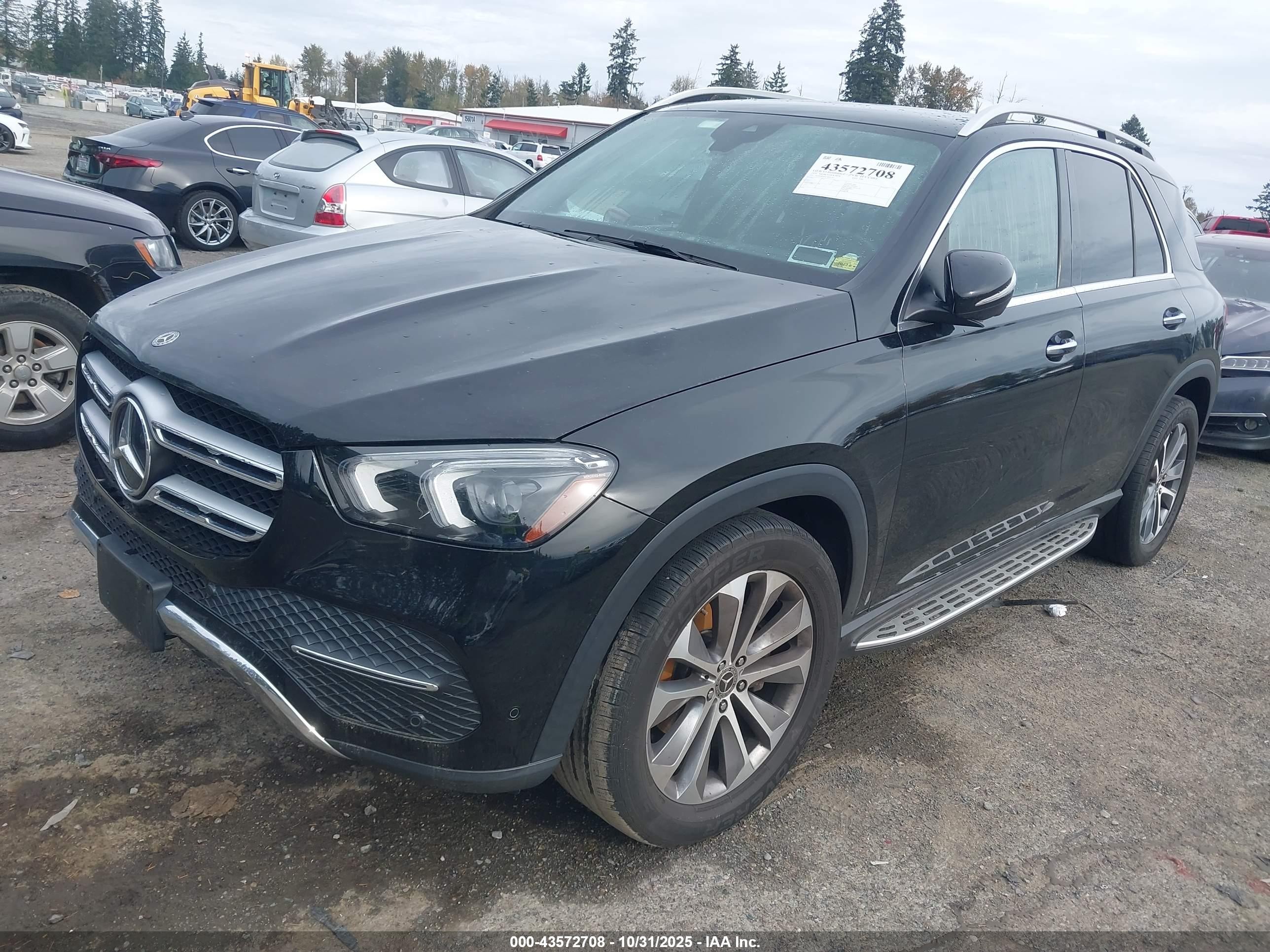 2020 Mercedes-benz Gle 350 4matic Черный vin: 4JGFB4KB3LA096307