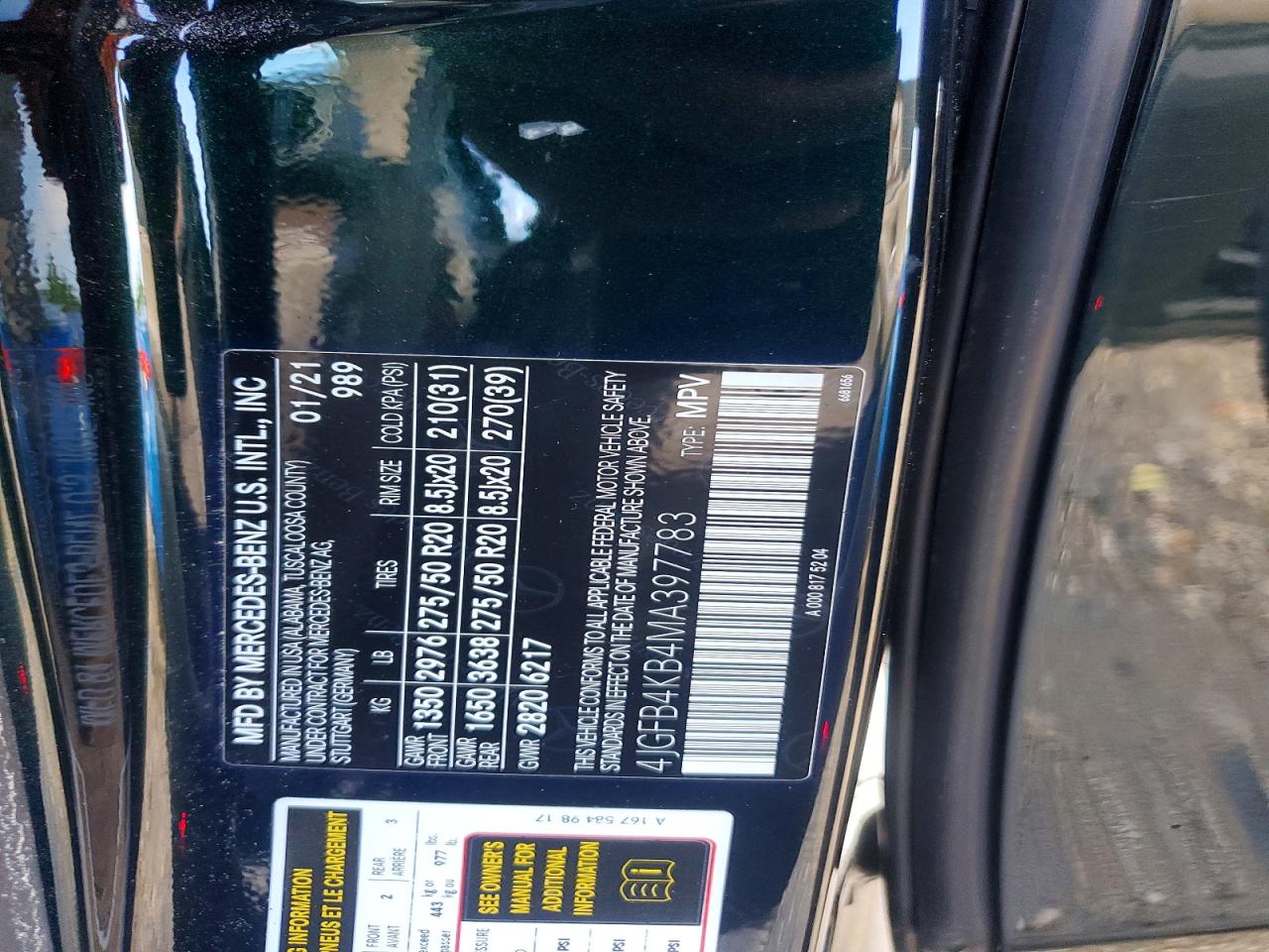 2021 Mercedes-benz Gle 350 4matic Green vin: 4JGFB4KB4MA397783