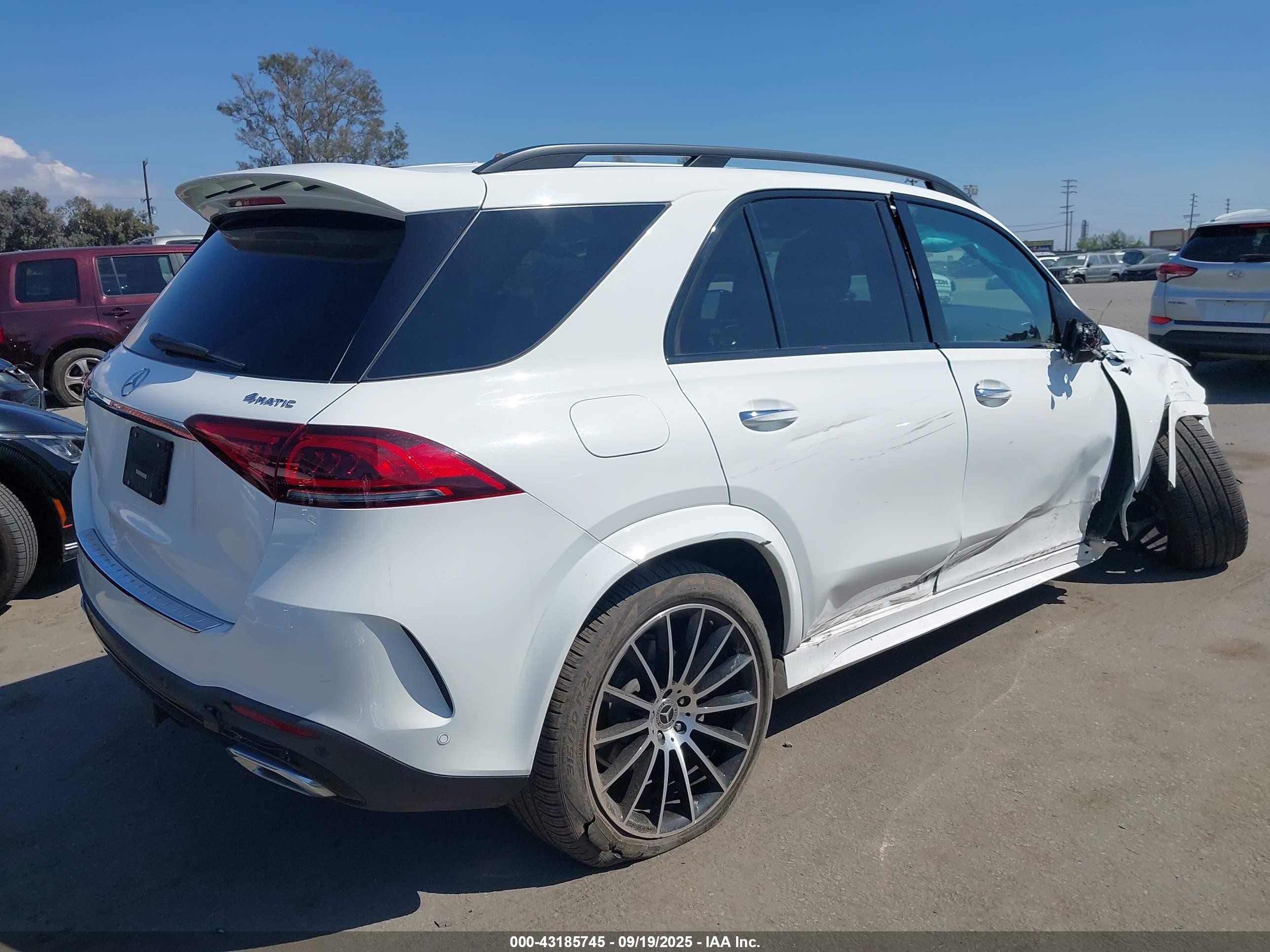 2022 Mercedes-benz Gle 350 4matic Белый vin: 4JGFB4KB7NA675576