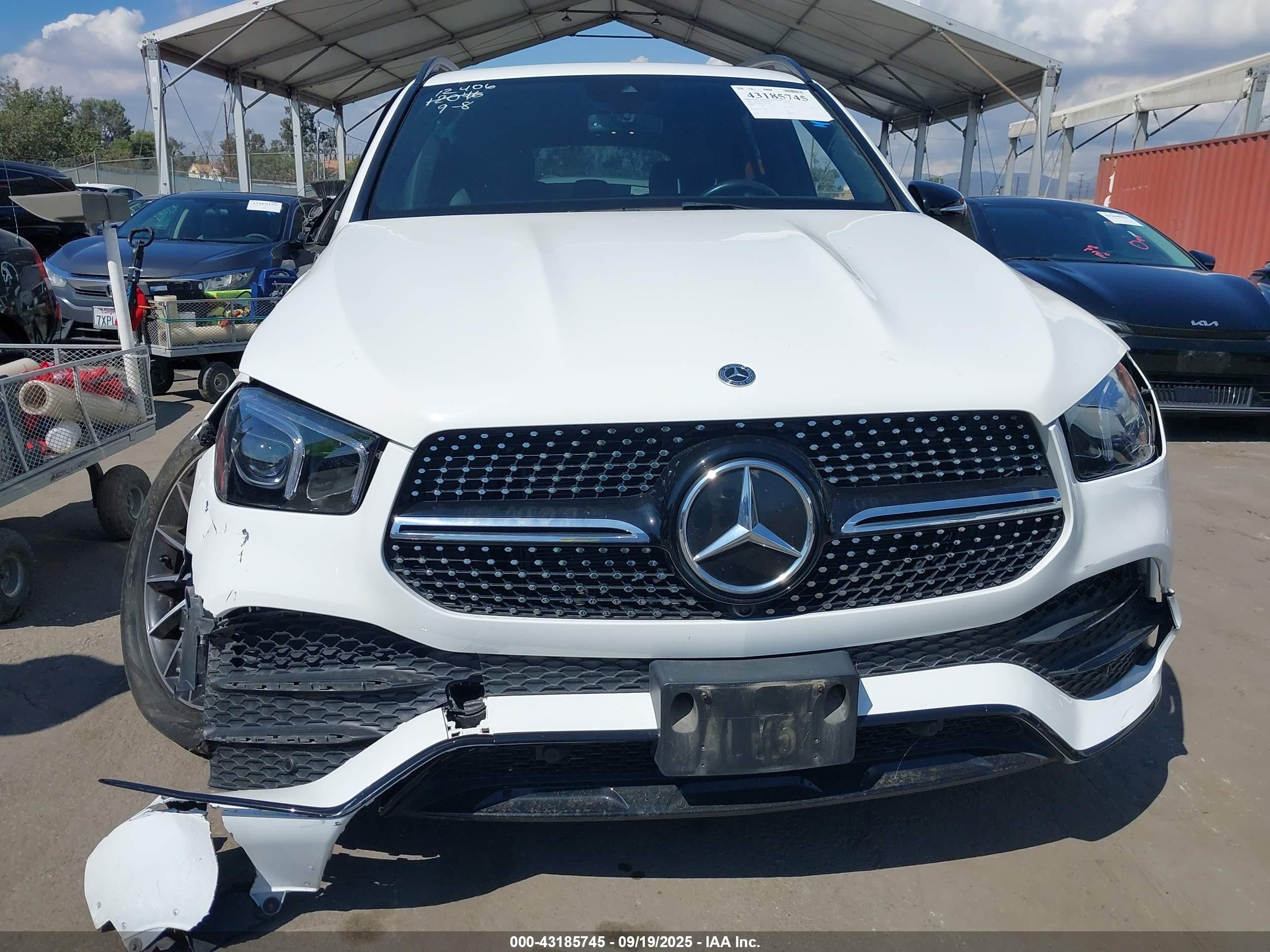 2022 Mercedes-benz Gle 350 4matic Белый vin: 4JGFB4KB7NA675576