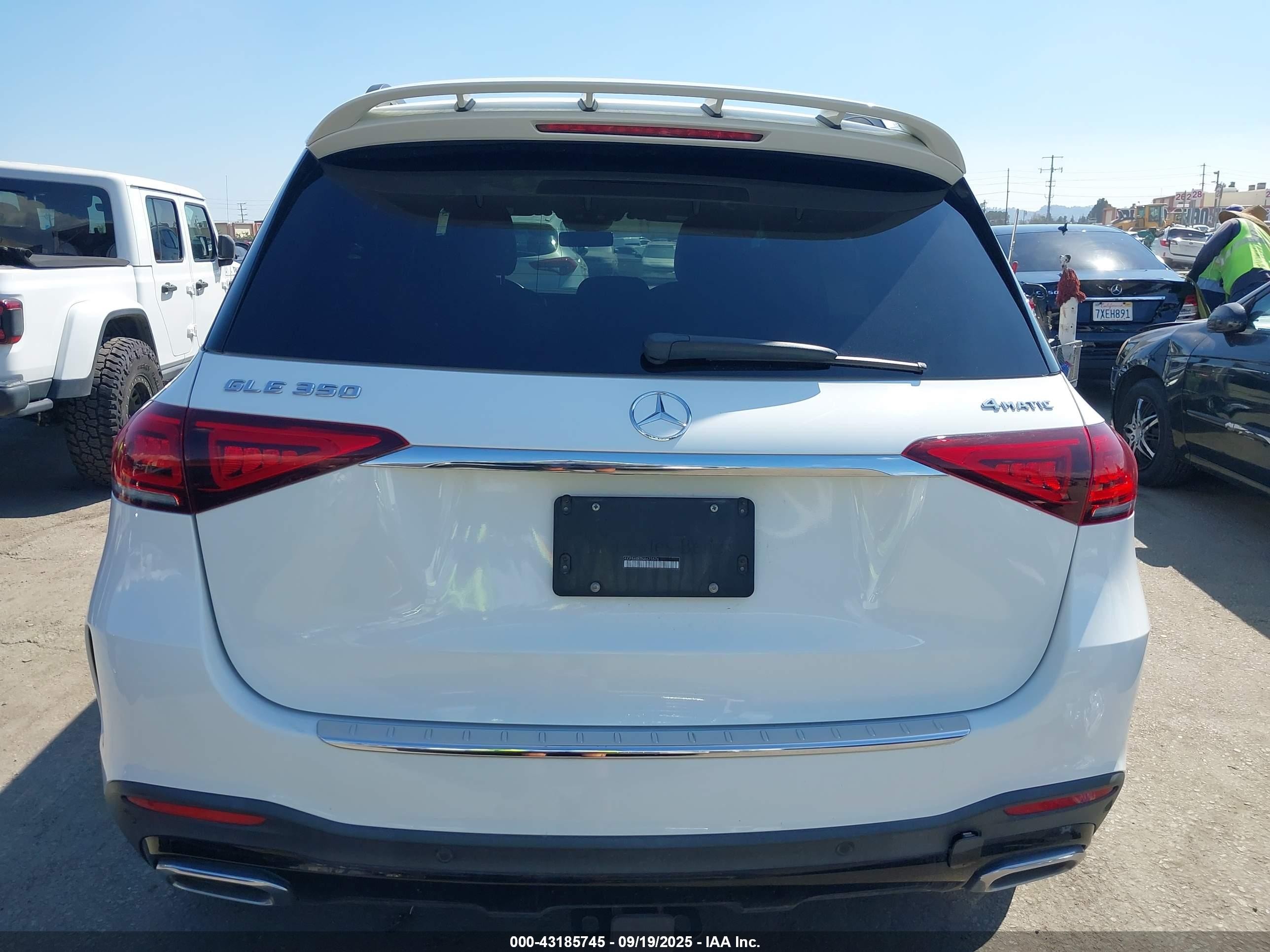 2022 Mercedes-benz Gle 350 4matic Белый vin: 4JGFB4KB7NA675576