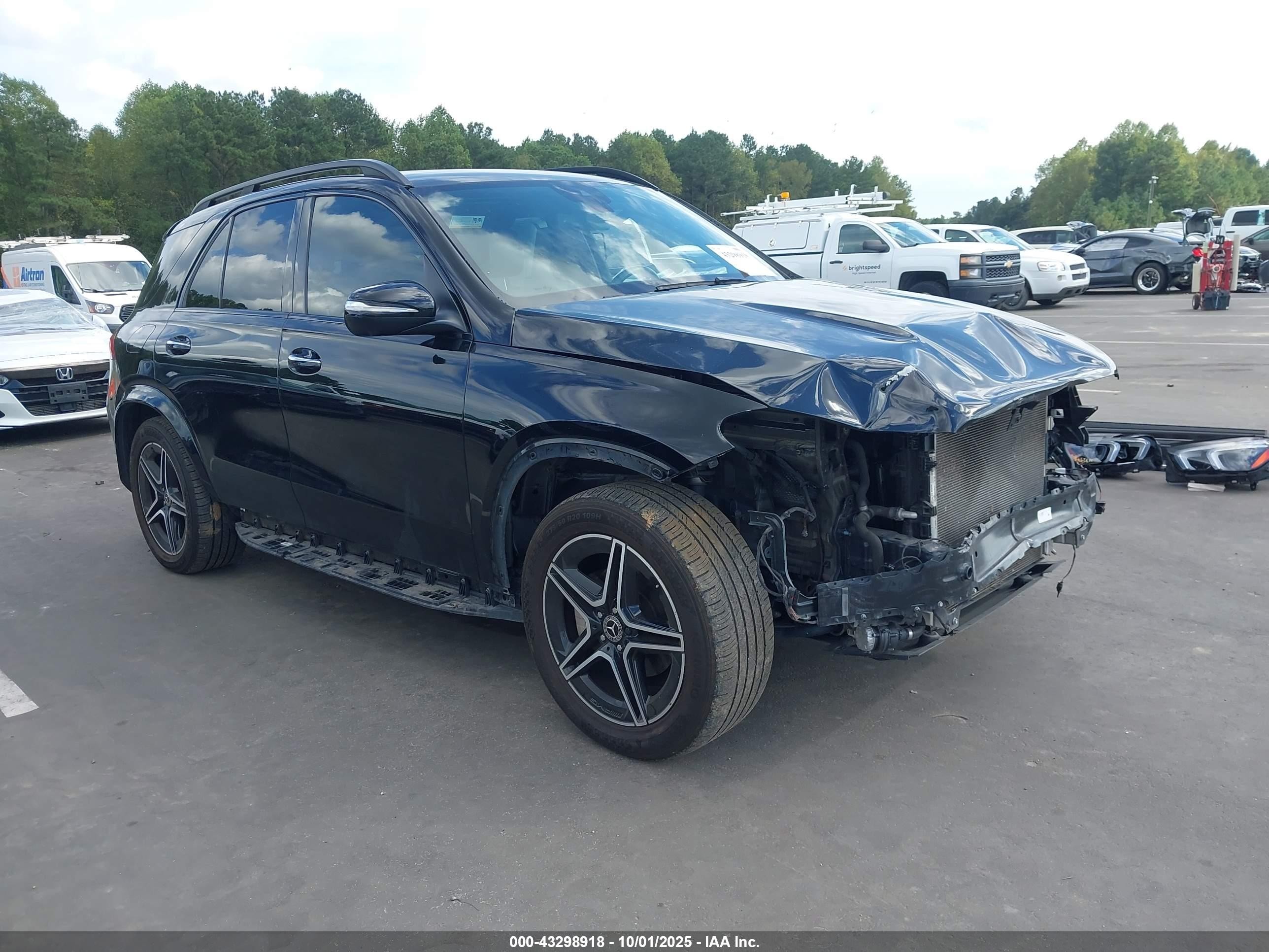 2022 Mercedes-benz Gle 350 4matic Черный vin: 4JGFB4KB8NA785004