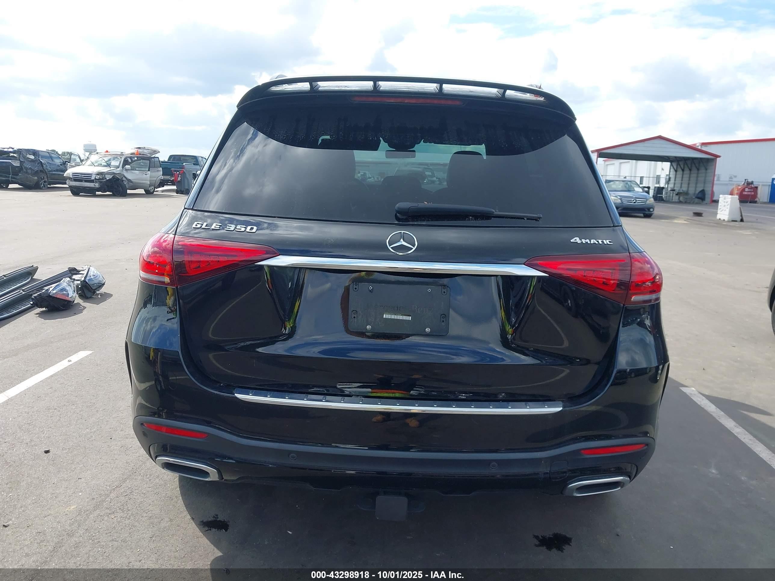 2022 Mercedes-benz Gle 350 4matic Черный vin: 4JGFB4KB8NA785004