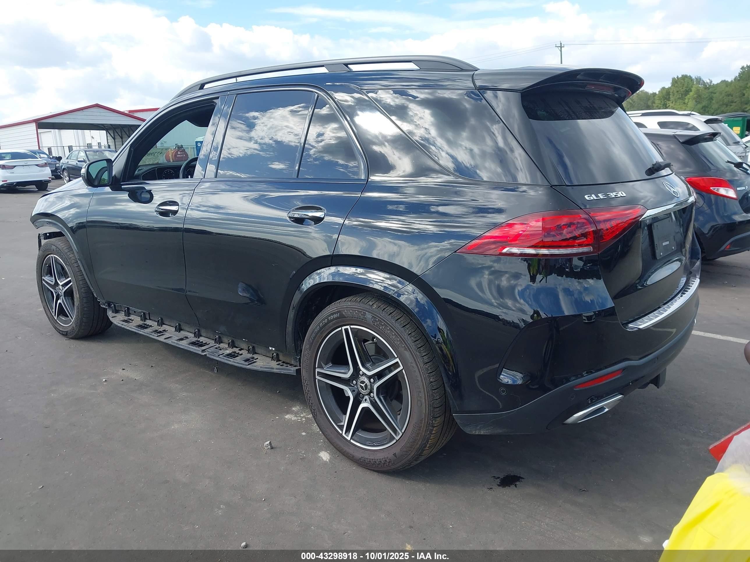 2022 Mercedes-benz Gle 350 4matic Черный vin: 4JGFB4KB8NA785004