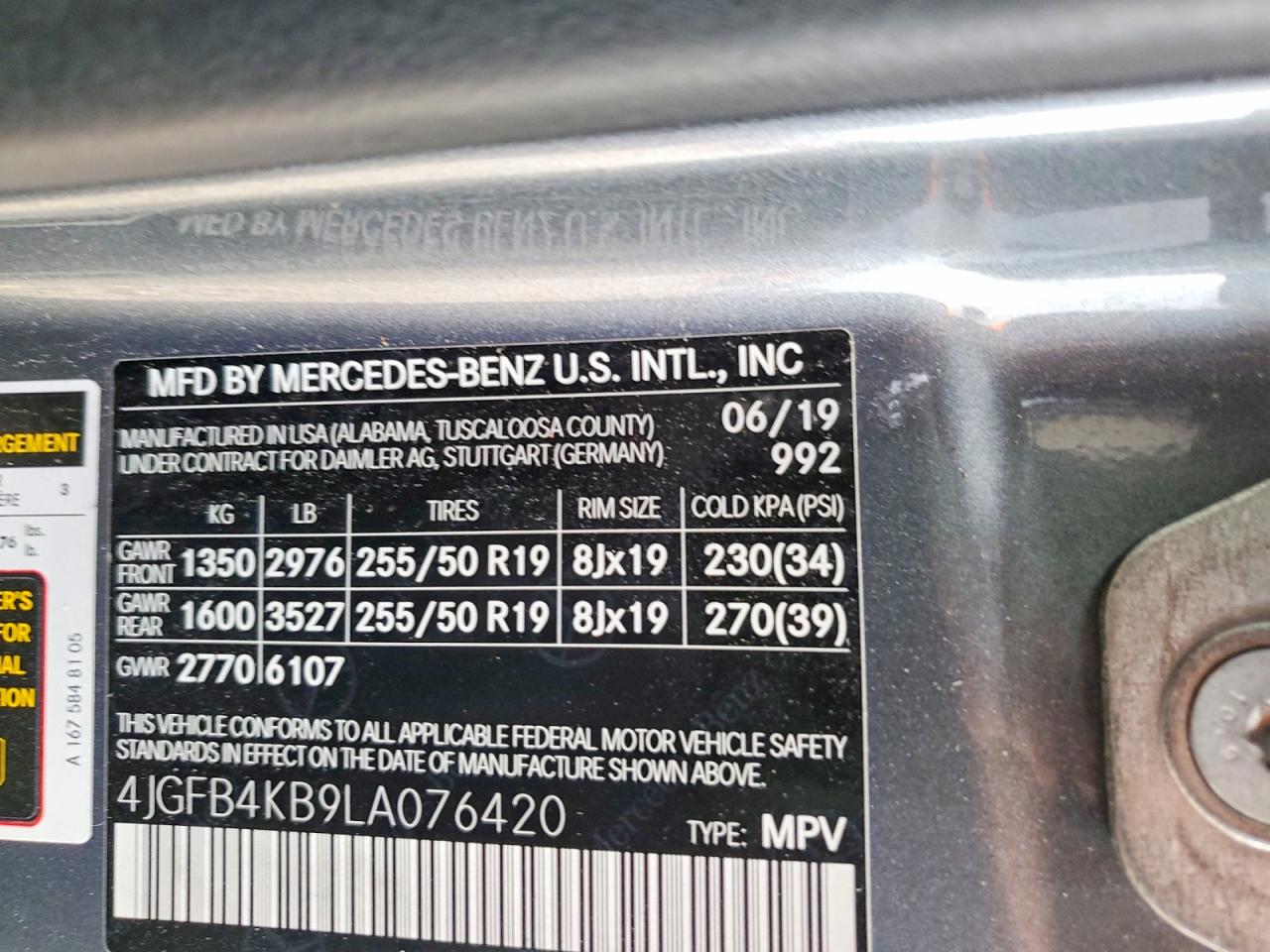 2020 Mercedes-benz Gle 350 4matic Gray vin: 4JGFB4KB9LA076420