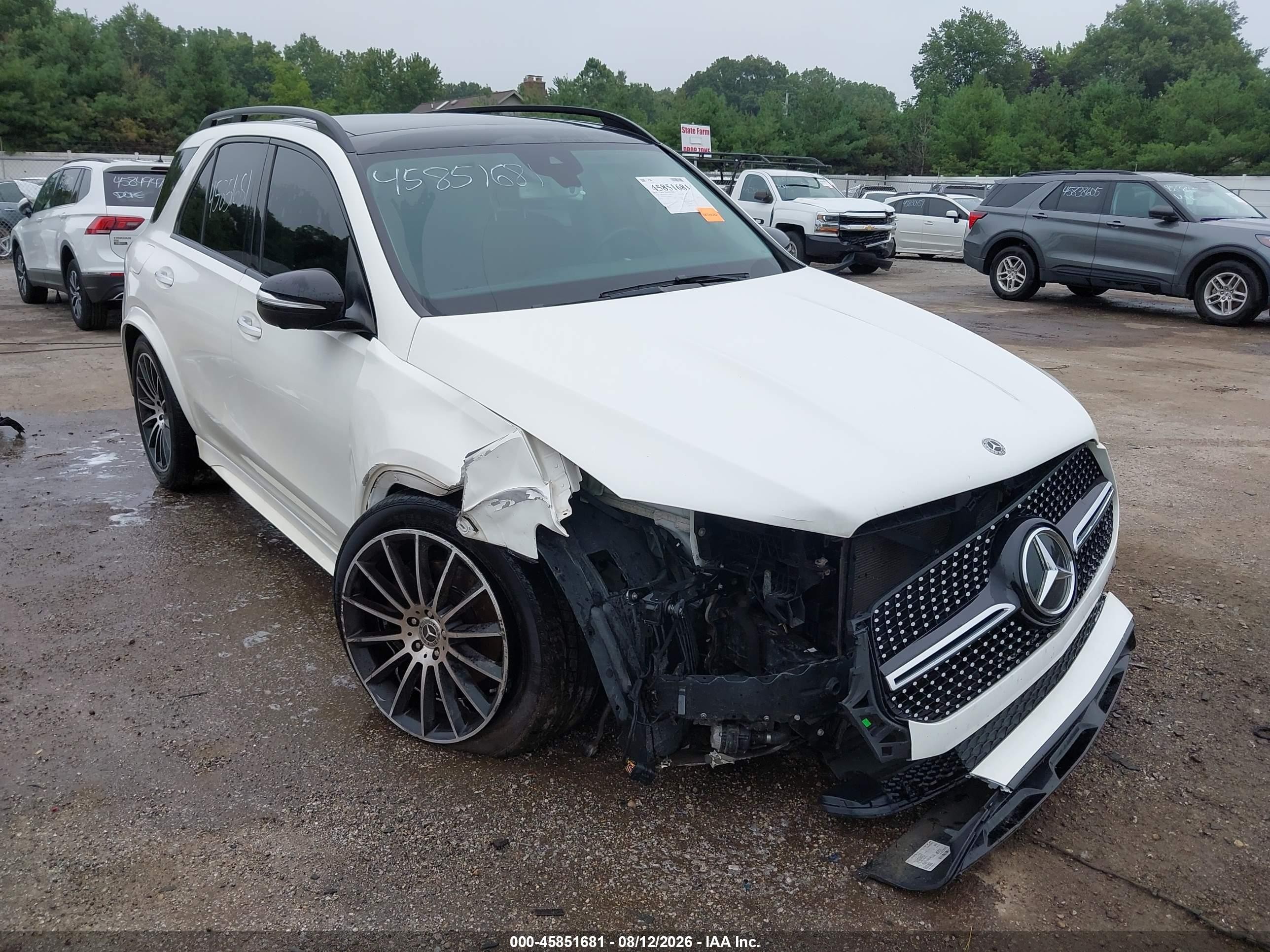 2020 Mercedes-benz Gle 350 4matic White vin: 4JGFB4KBXLA180351