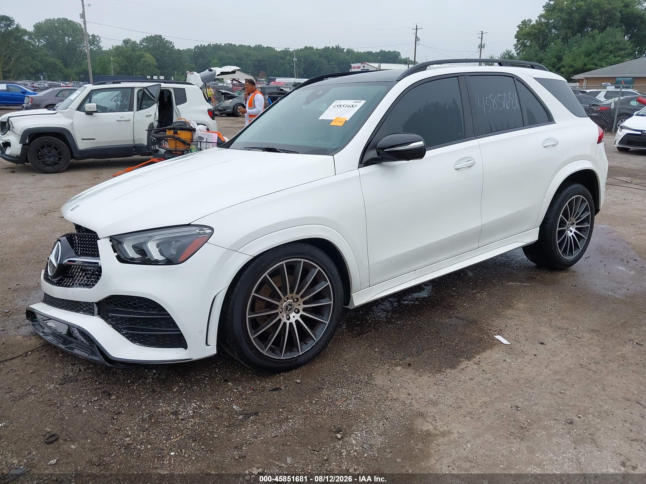 2020 Mercedes-benz Gle 350 4matic White vin: 4JGFB4KBXLA180351